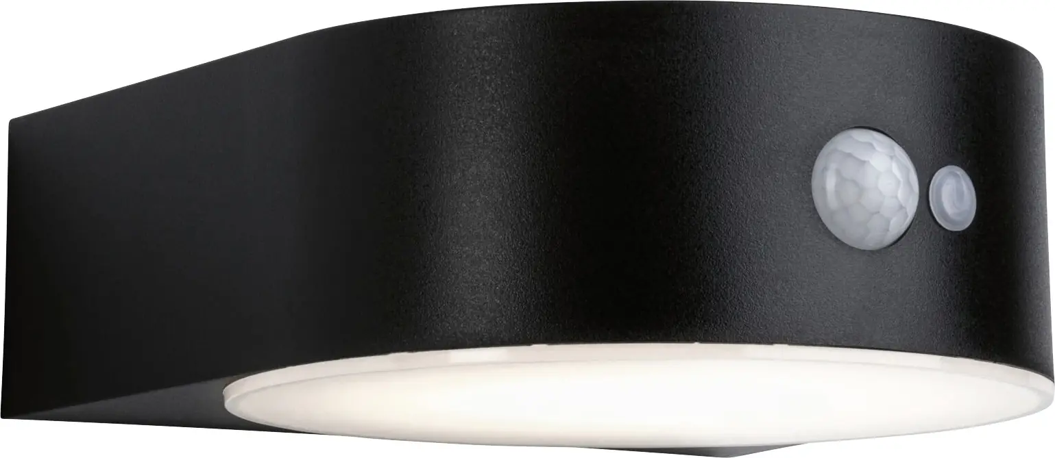 Paulmann LED Solarleuchte Eileen schwarz 17,5 x 19,8cm mit Bewegungsmelder