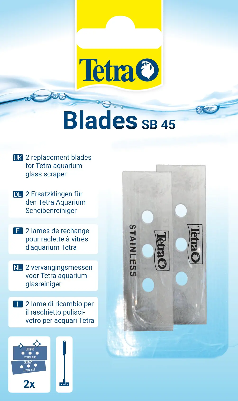 Tetra Ersatzklingen für Scheibenreiniger SB 45
