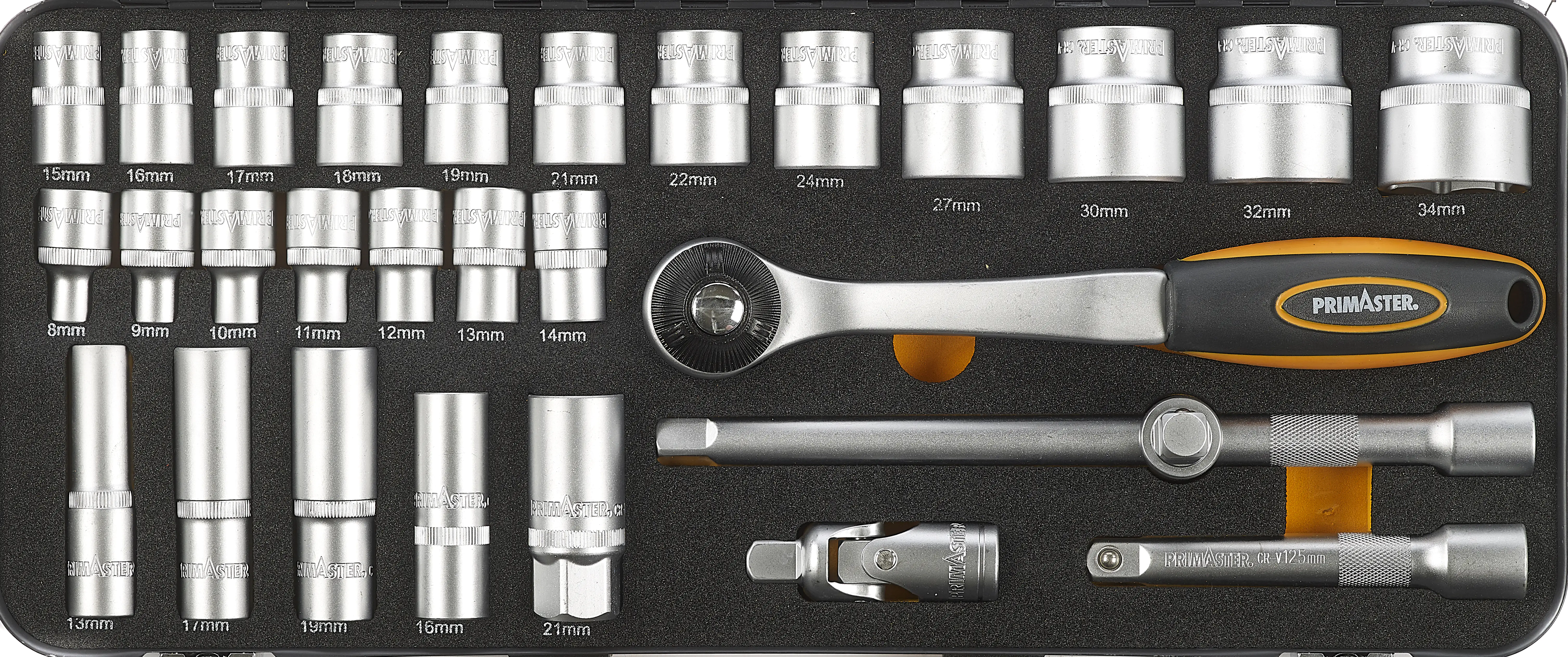 Primaster Mechaniker-Steckschlüssel-Set ST28 28-teilig 1/2"