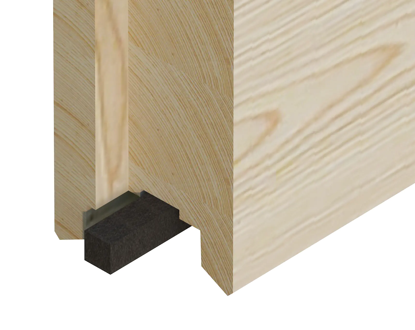 Palmako Gartenhaus Holz Grace 561 x 290 cm naturbelassen