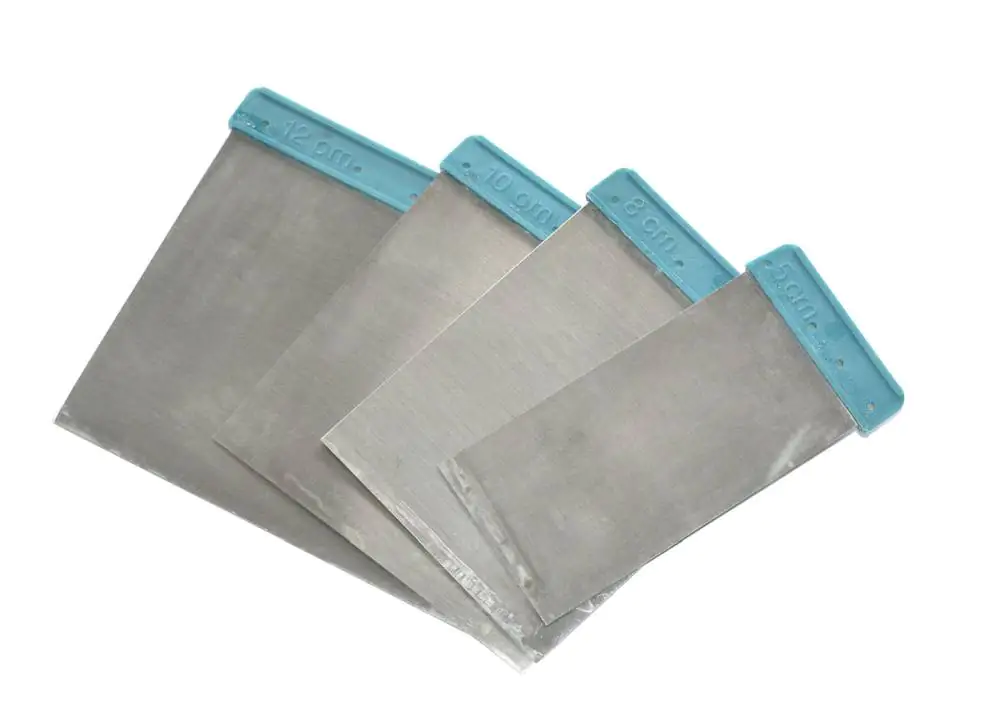 Nespoli Japan-Spachtelset Breiten: 5 cm, 8 cm, 10 c,, 12 cm
