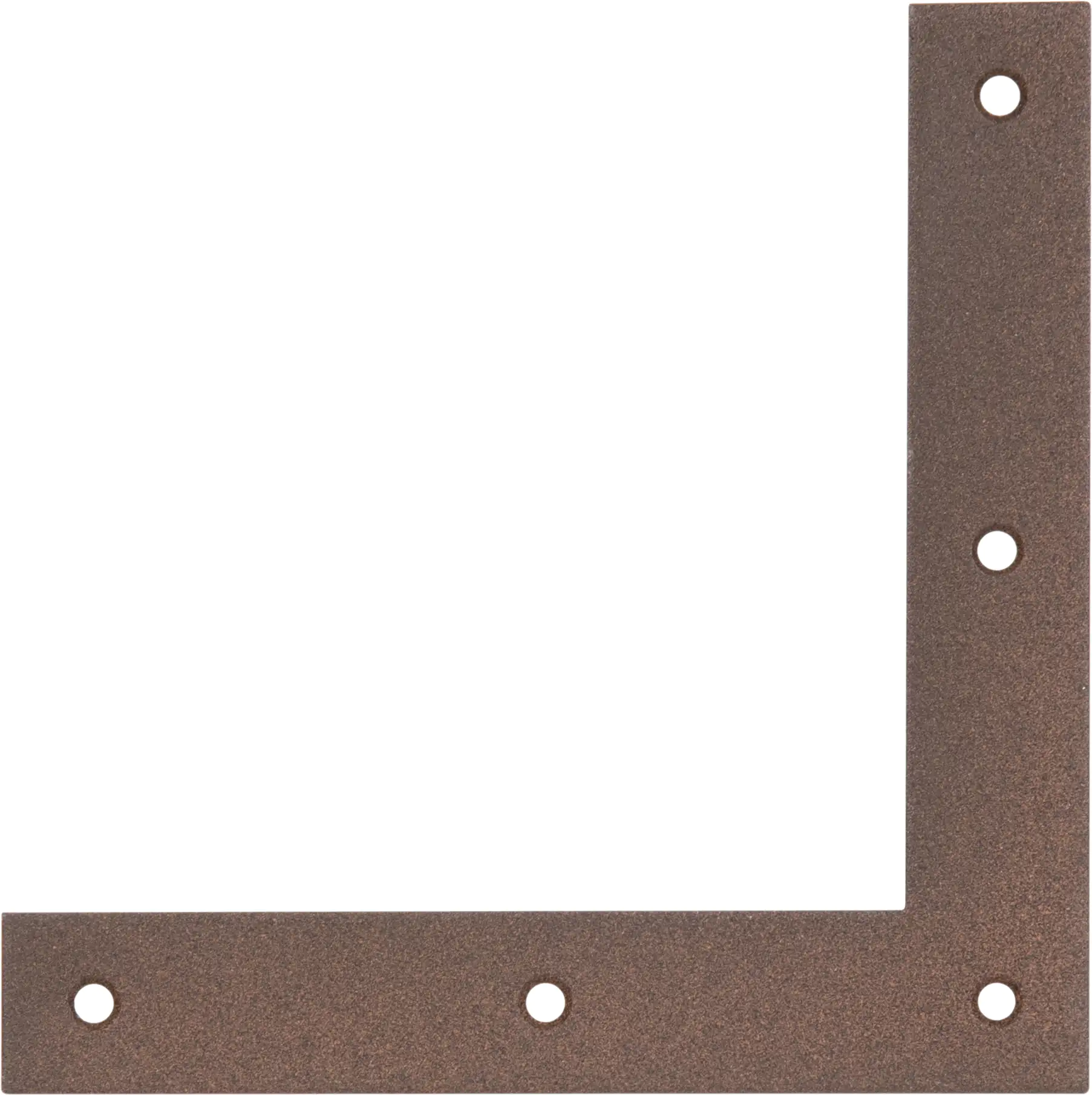 Alberts Duravis Eckwinkel rostbraun, 120 x 120 x 20 mm