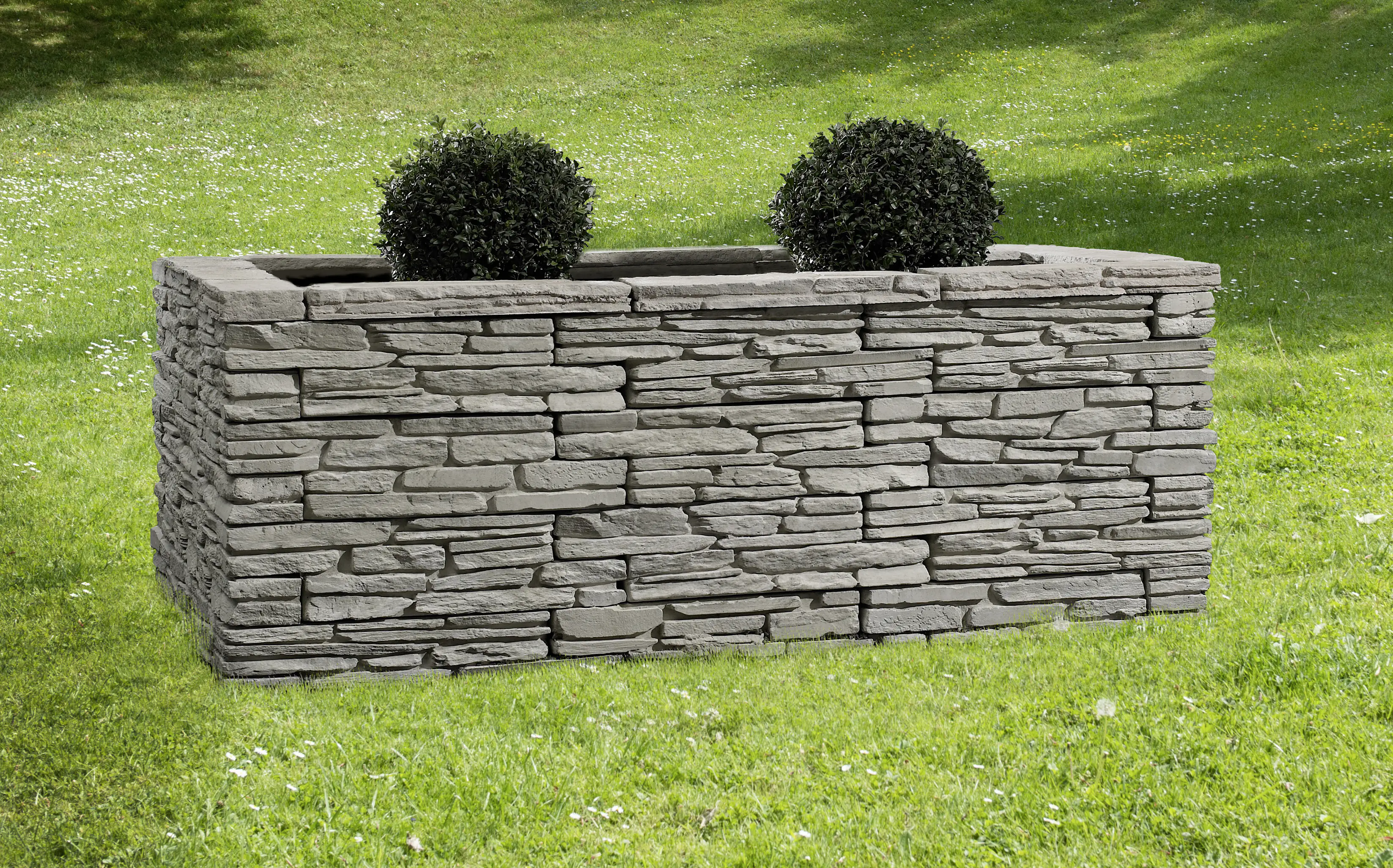 Kann Hochbeet-Set Madoc 200 x 150 x 74 cm kalkstein