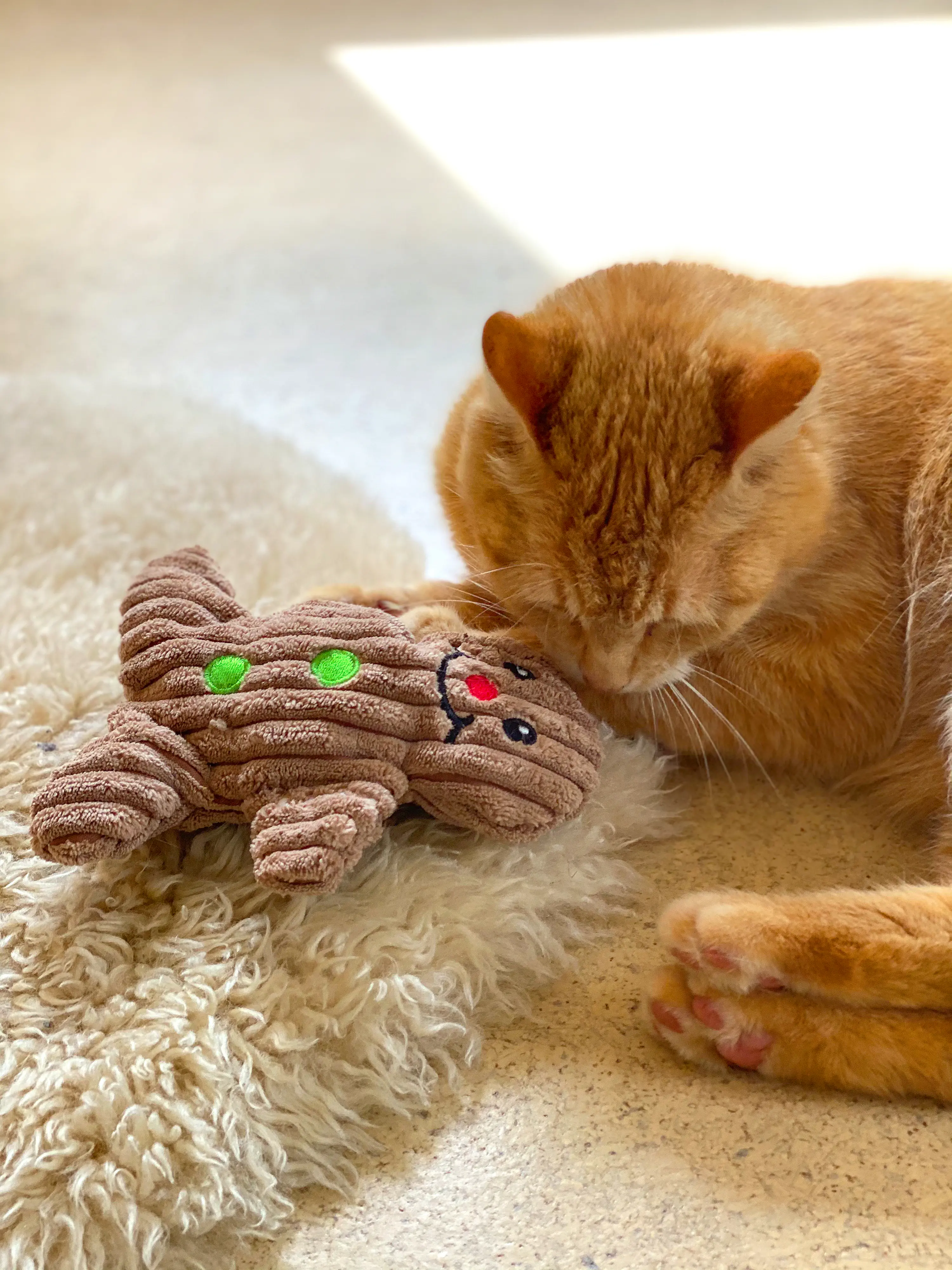 Aumüller Katzenspielzeug Lebkuchenmann 17 cm braun