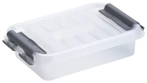 Sunware Aufbewahrungsbox Q-Line mit Deckel 11,8 x 7,7 cm 0,2 L transparent