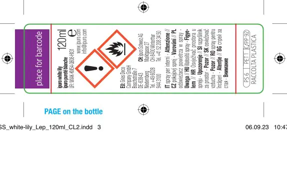 ipuro Raumspray Essentials White Lily 120 ml