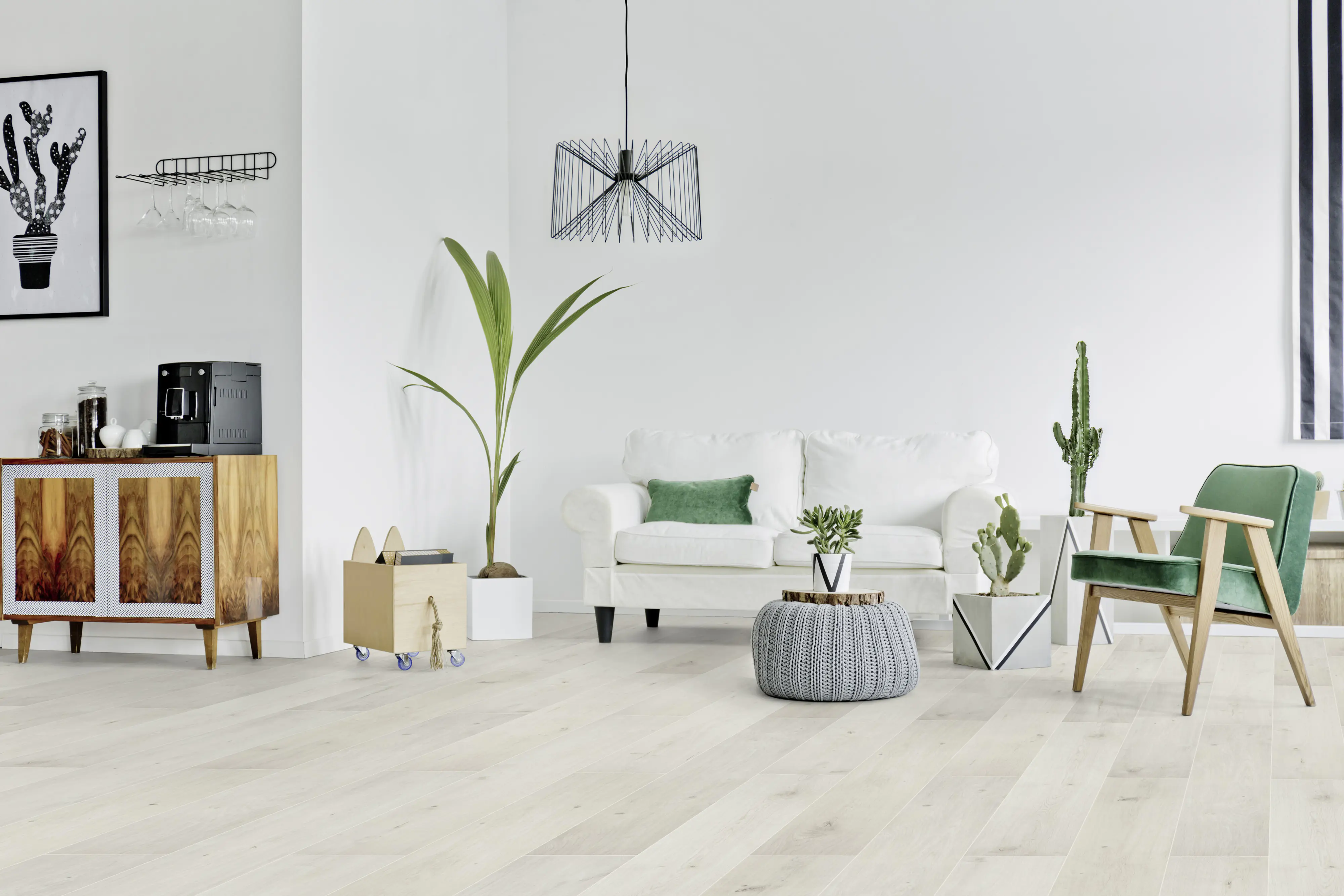 Classen Laminat Megaloc Aquaprotect 128,5 x 19,2 cm 8 mm Oak white mix