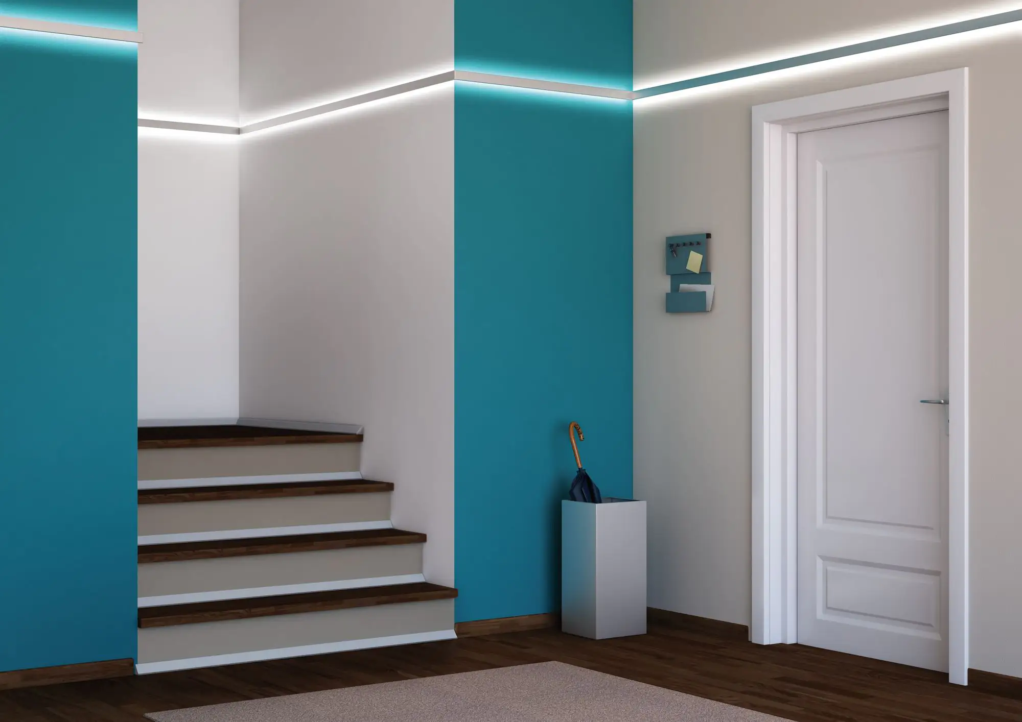 Paulmann Duo Profil inkl. Clips und Diffusor 2 m alu eloxiert