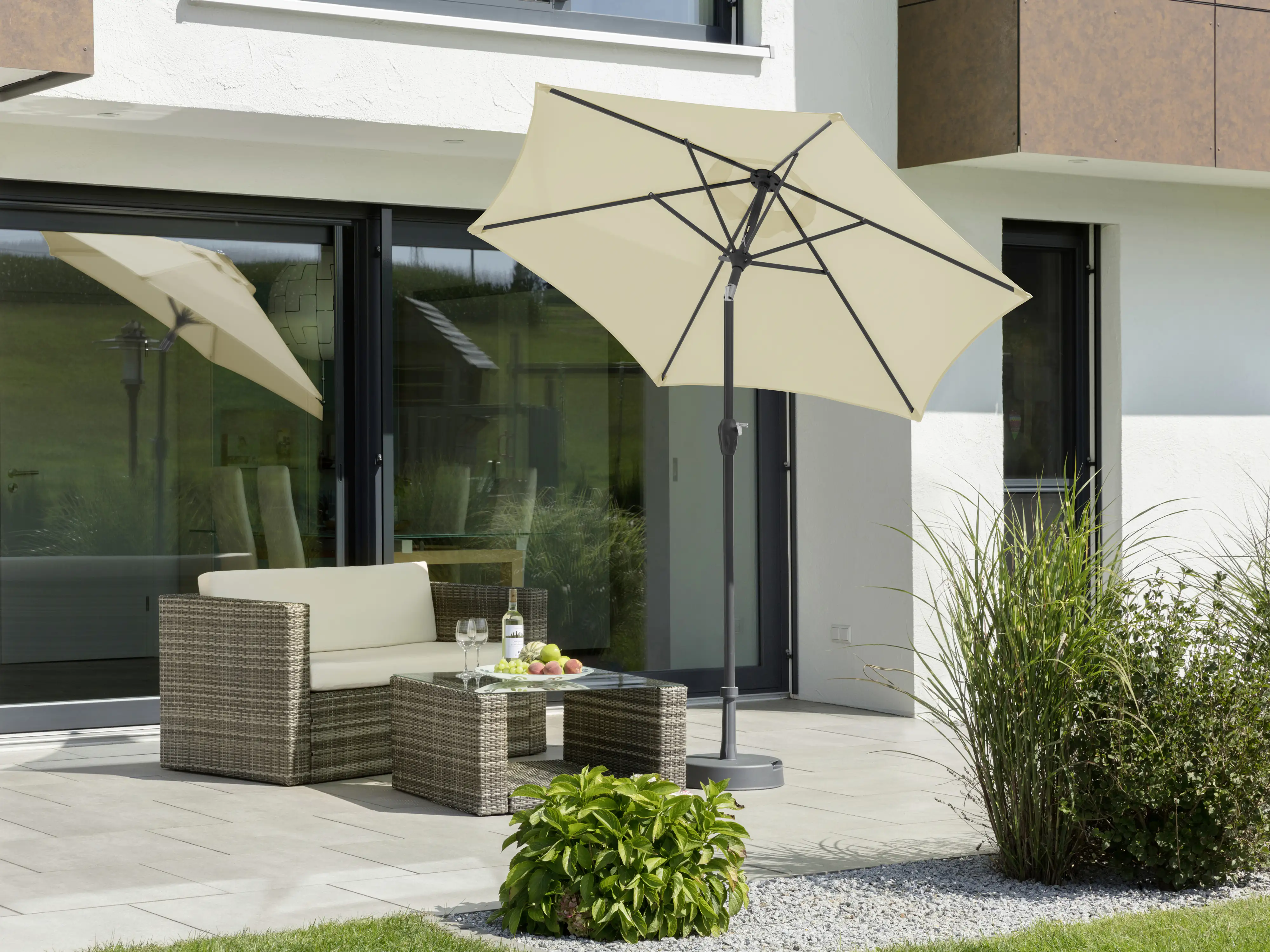 Schneider Sonnenschirm Bilbao natur Ø 220 cm
