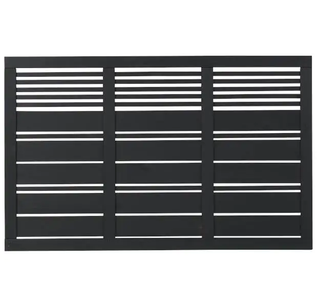Plus Sichtschutzelement Silence 176 x 110 cm schwarz
