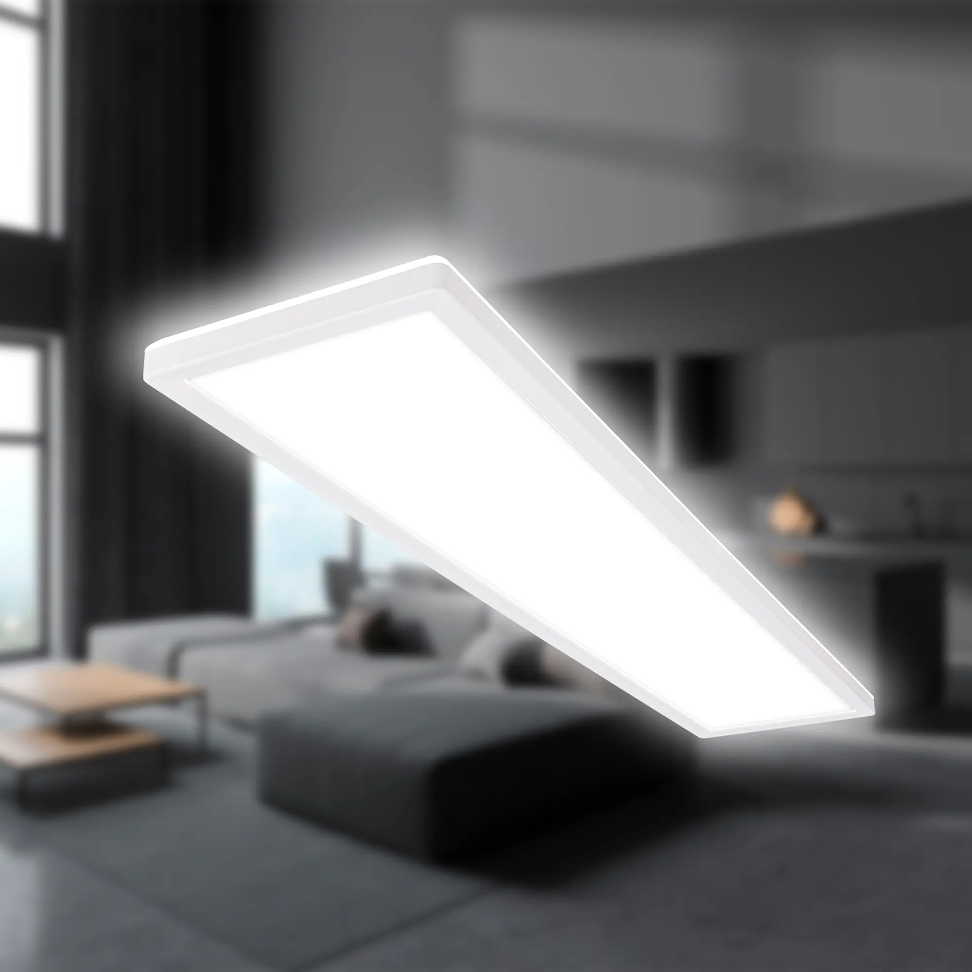 Briloner LED Panel Tava 36W 98x20x3 cm weiß neutralweiß dimmbar