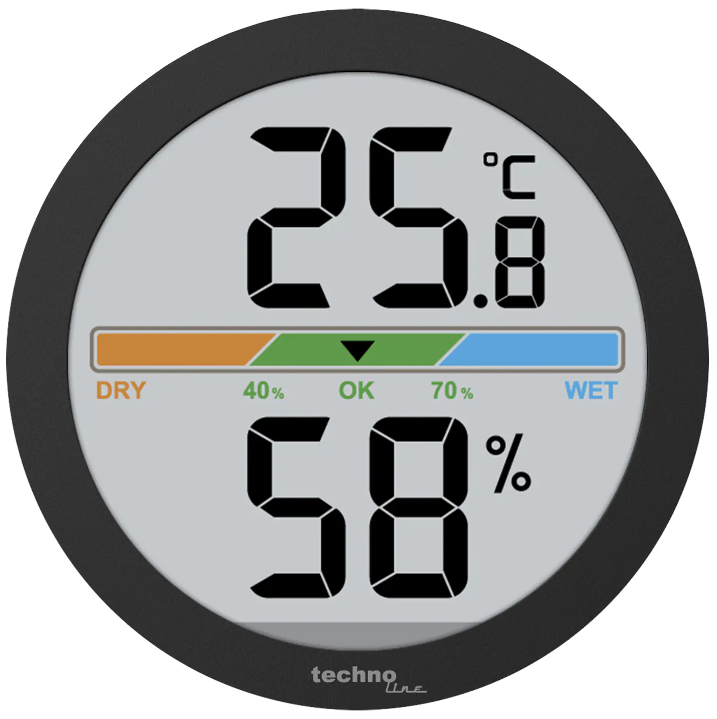 Technoline Thermo-Hygrometer WS9418 dunkelgrau