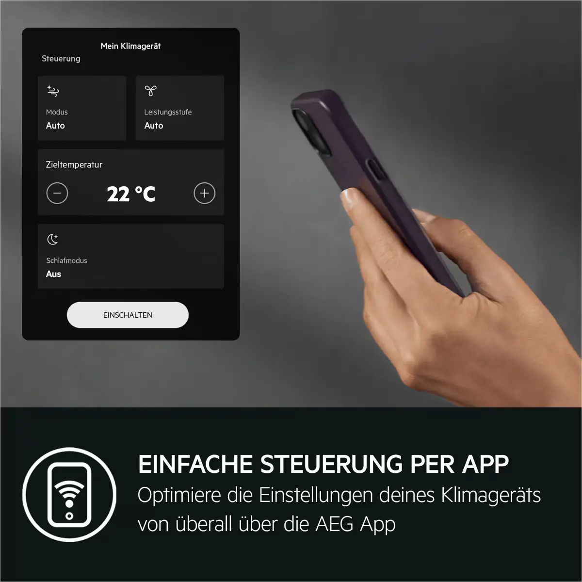 AEG mobile Klimaanlage Comfort 6000 14000 BTU appfähig