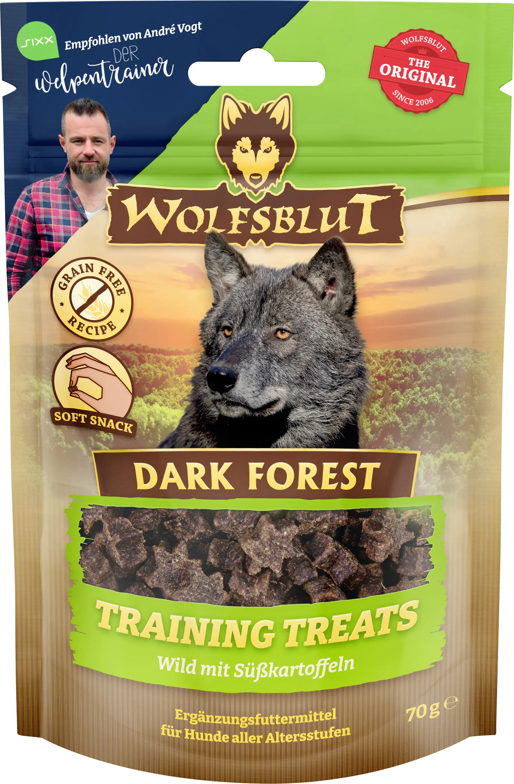 Wolfsblut Hundeleckerli Dark Forest Training Treats getreidefrei 70 g Wild & Süßkartoffel