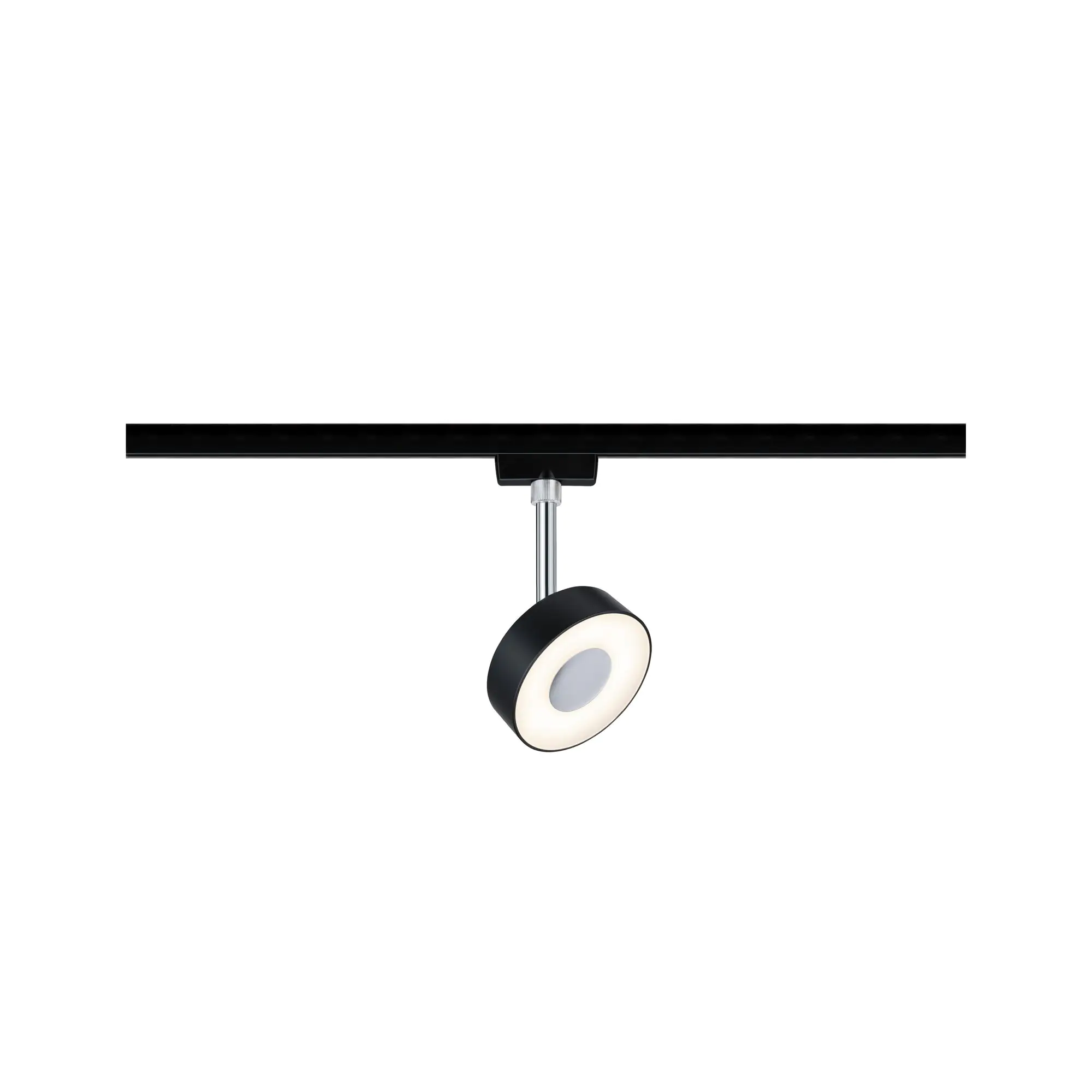 Paulmann URail LED Einzelspot Circle schwarz matt chrom 9,8 cm 5 W