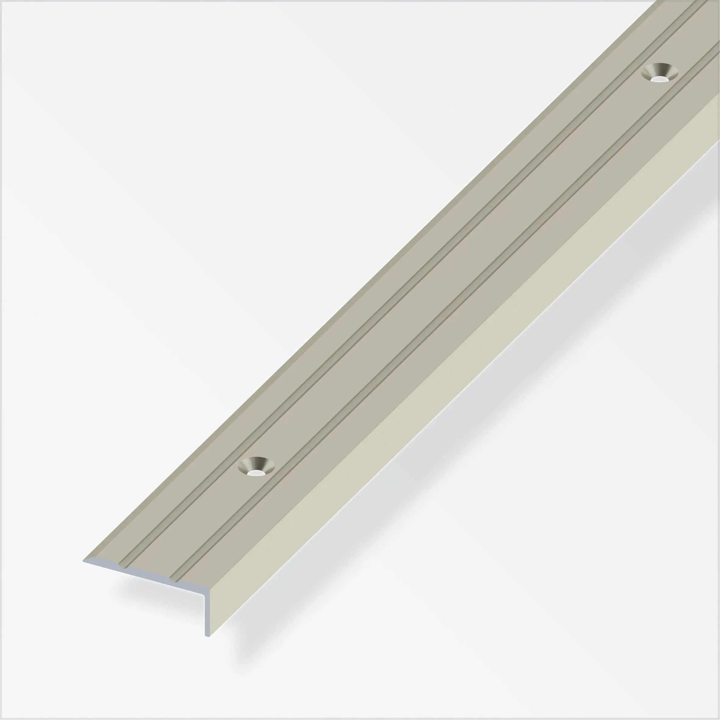 alfer Abschlussprofil 1 m, 25 x 10 mm Aluminium eloxiert titan