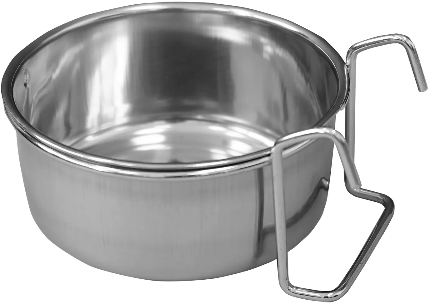 Nobby Hundenapf Edelstahl mit Halter Ø 13 cm - 600 ml silber
