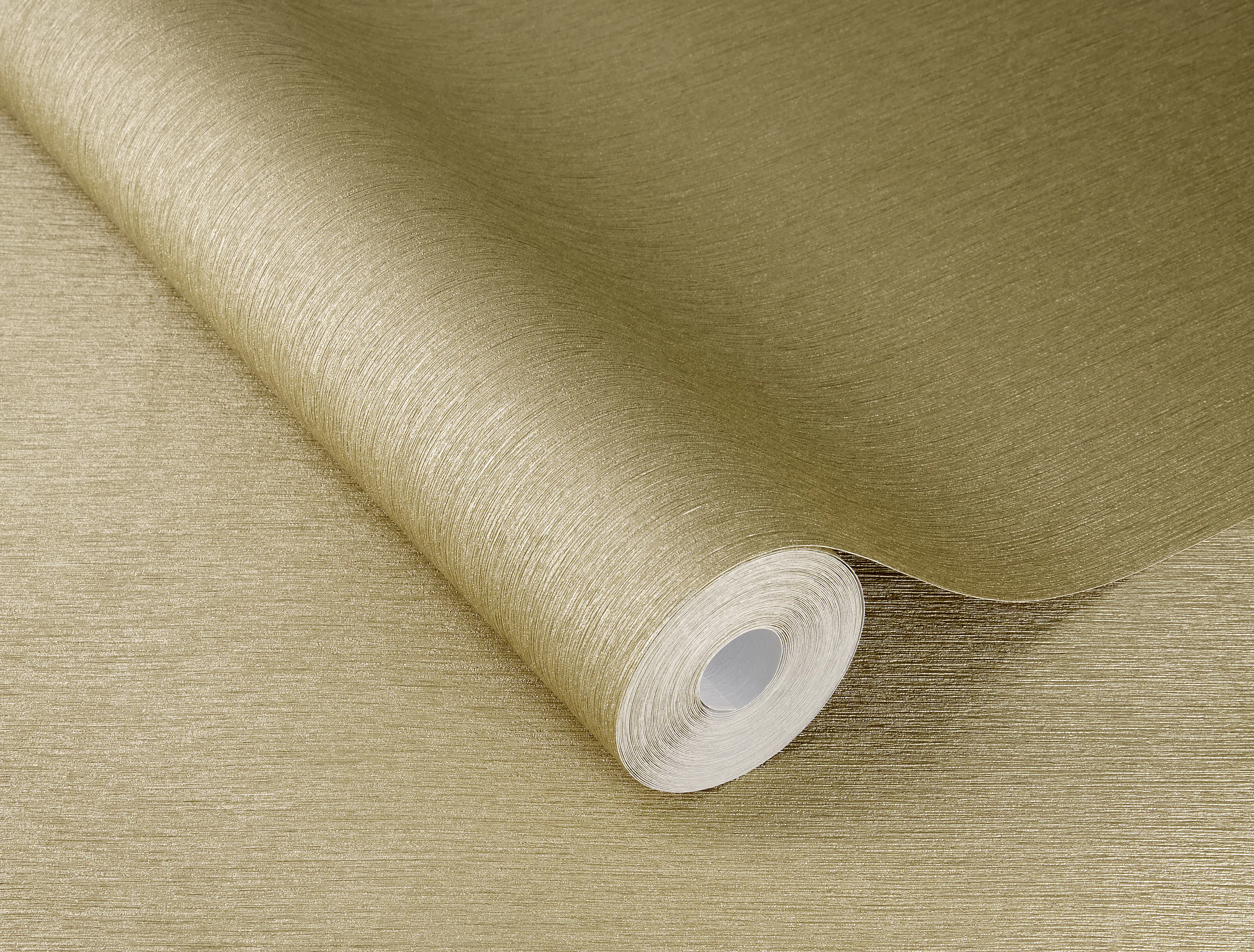 Rasch Vliestapete Uni Sky Lounge gold 10,05 x 0,53 m