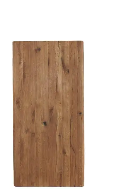Tischplatte Eiche massiv mit natürlicher Kante 145 x 70 x 2,6 cm