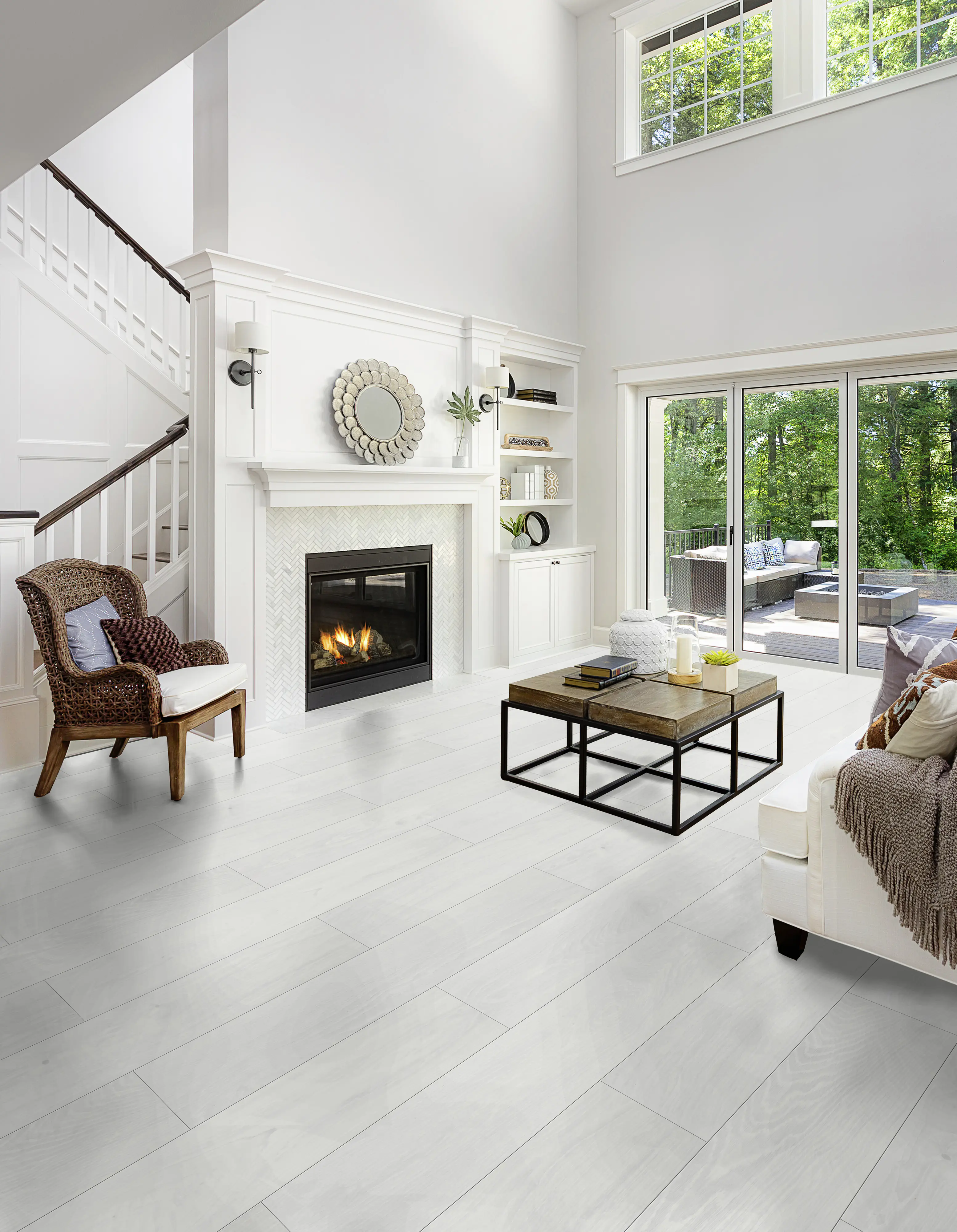 Classen Laminat Megaloc Aquaprotect 128,5 x 19,2 cm 8 mm Oak white creme