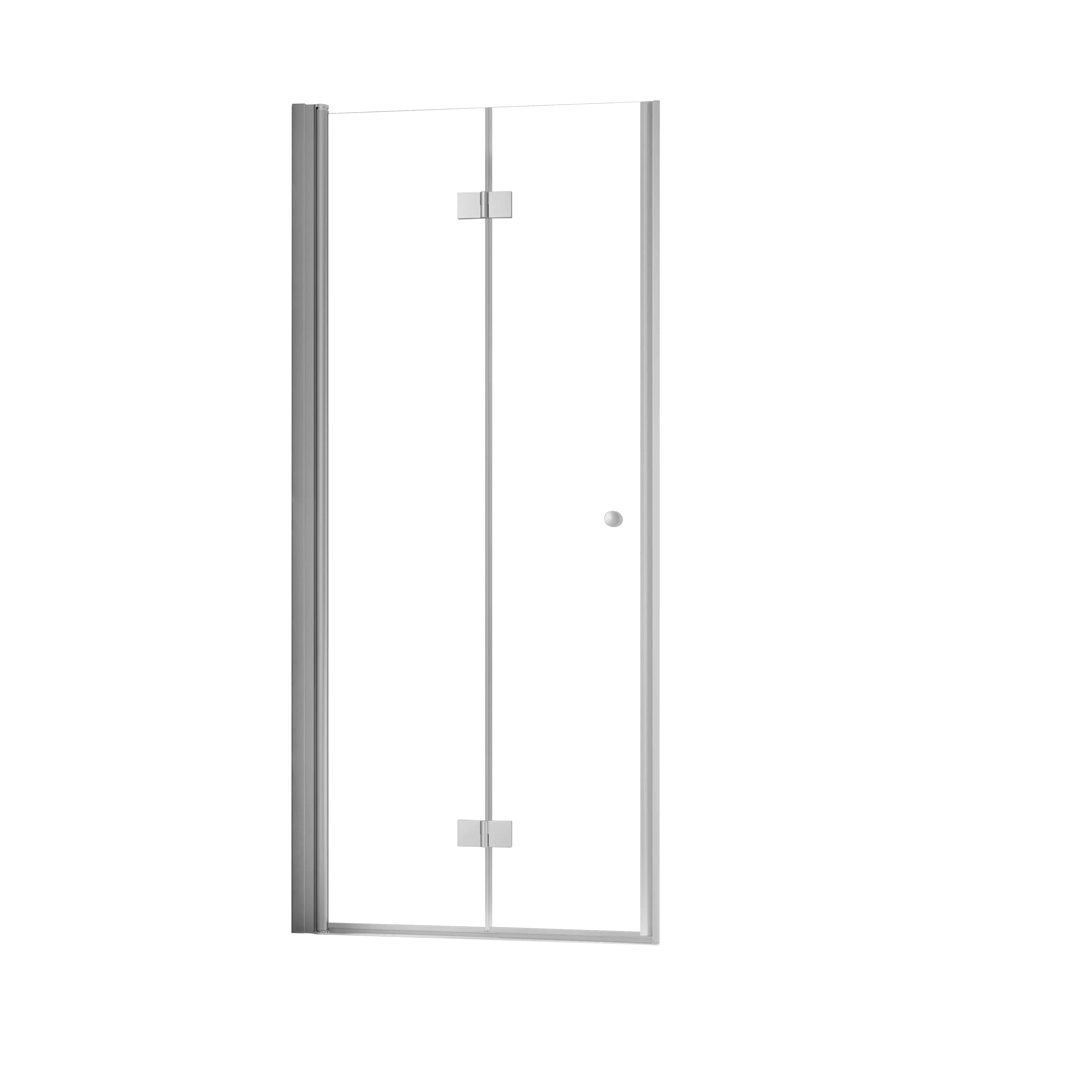 Schulte Nische mit Drehfalttür 90 x 200 cm Garant 2.0 Alu-Natur Türanschlag links