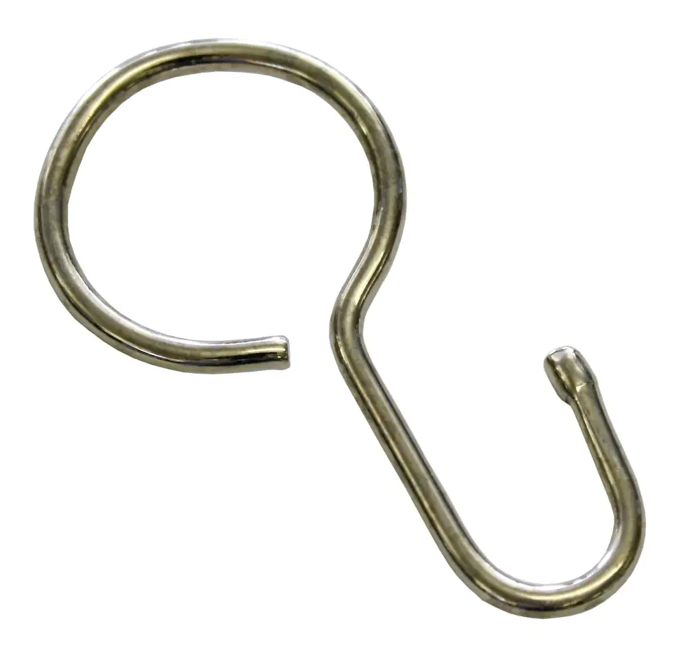 Gardinia Seilhaken nickel, 20 Stück