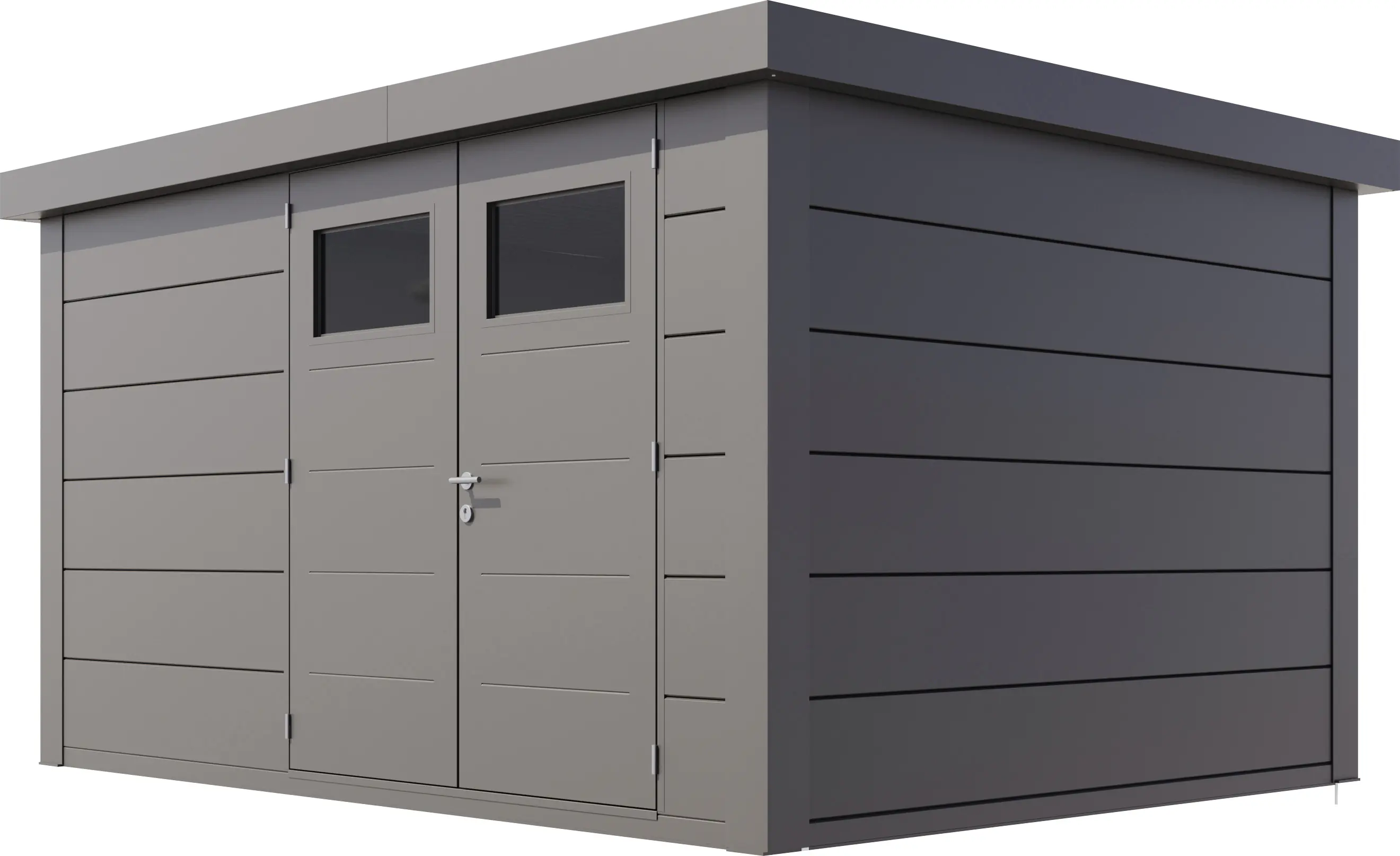 Telluria Gerätehaus Classico 3930 granitgrau 388 x 298 cm