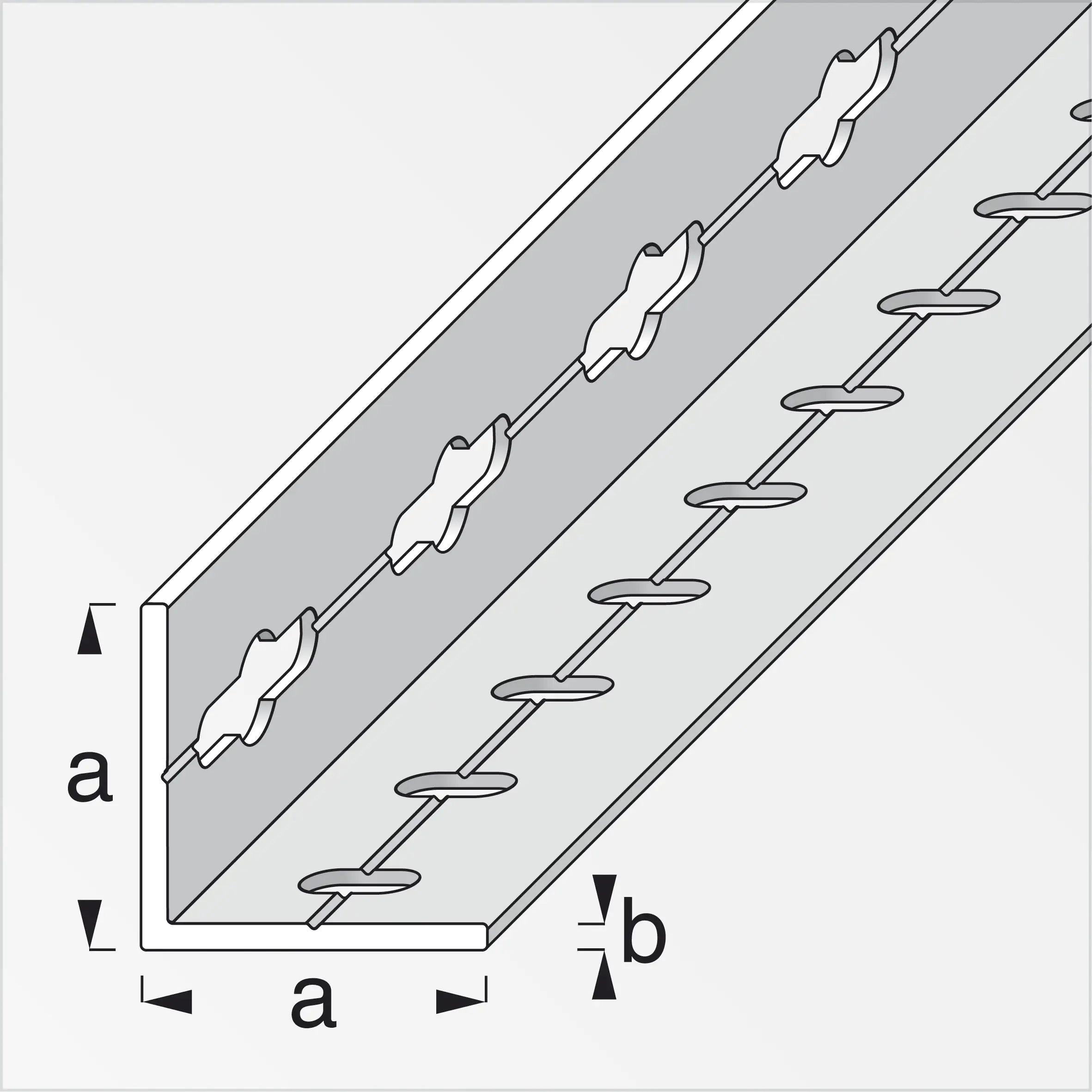 alfer Winkel 1 m, 35.5 x 2.4 mm Aluminium roh blank