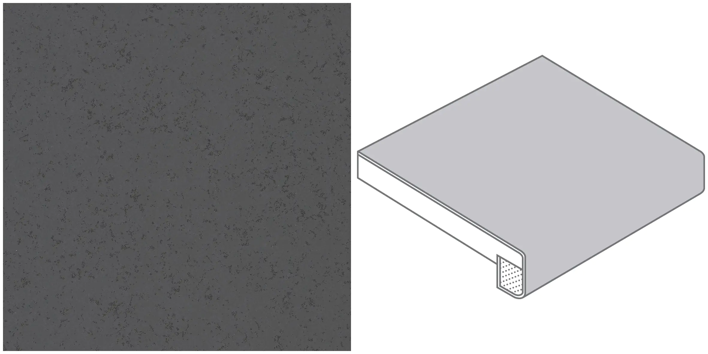 GetaElements Fensterbank InStyle taubengrau (AO411CR) 4100 x 200 x 18,8 mm