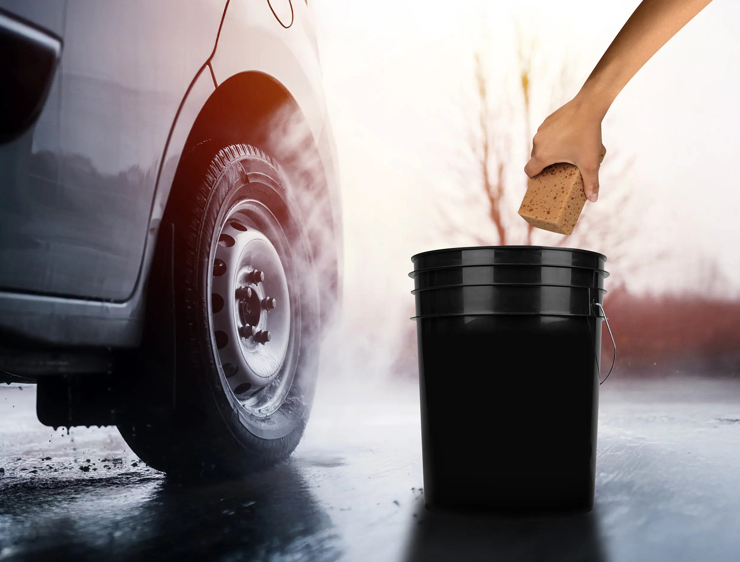 APA Eimer mit Siebeinlage 20 L schwarz