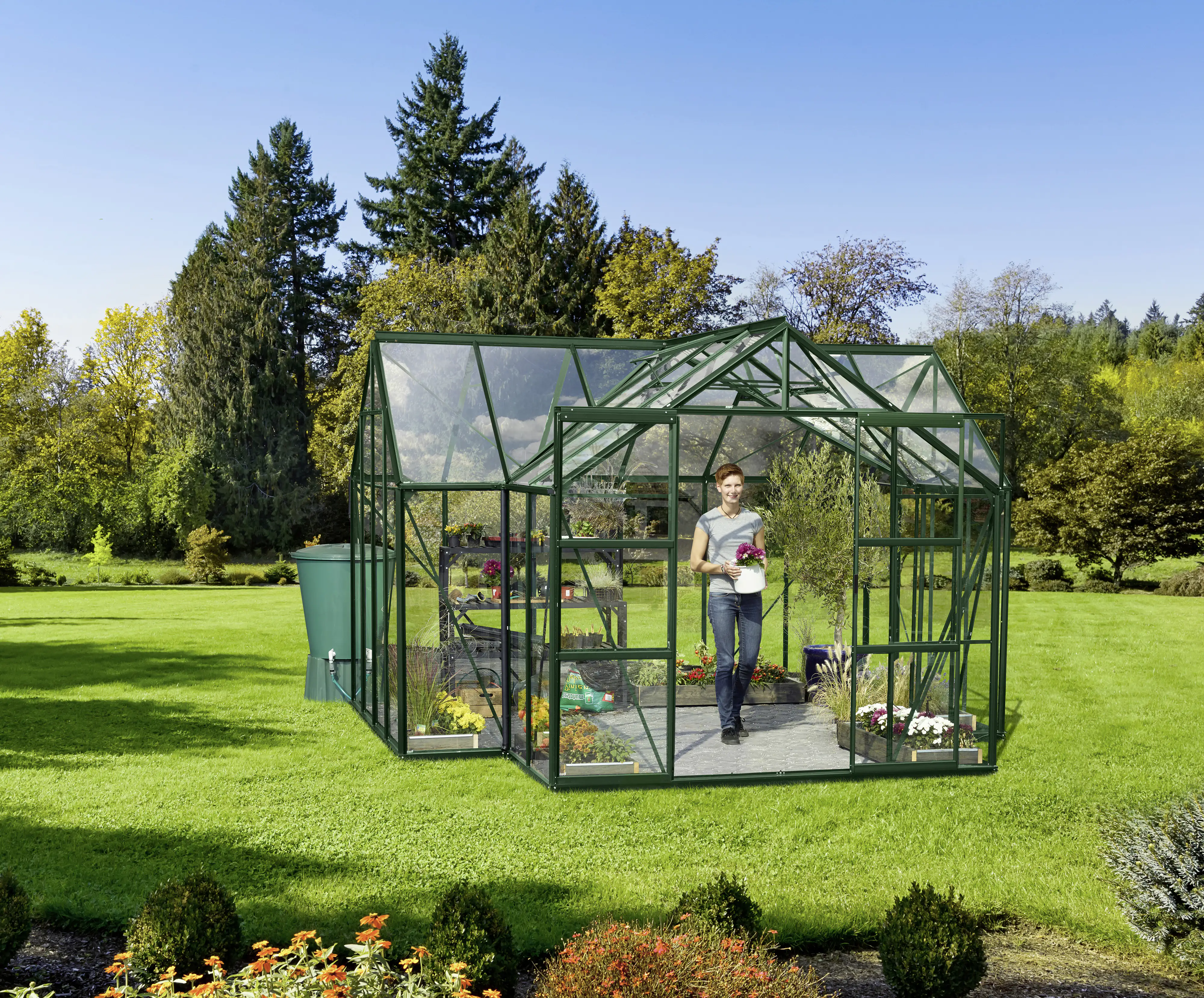 Vitavia Gewächshaus Sirona 13000 ESG 3 mm 381 x 381 cm