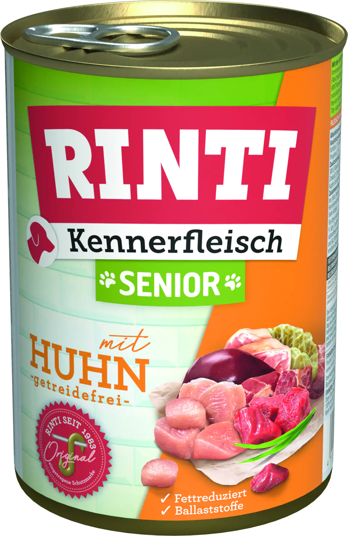 Rinti Kennerfleisch Hundenassfutter Senior getreidefrei 400 g Huhn bei Kartonabnahme