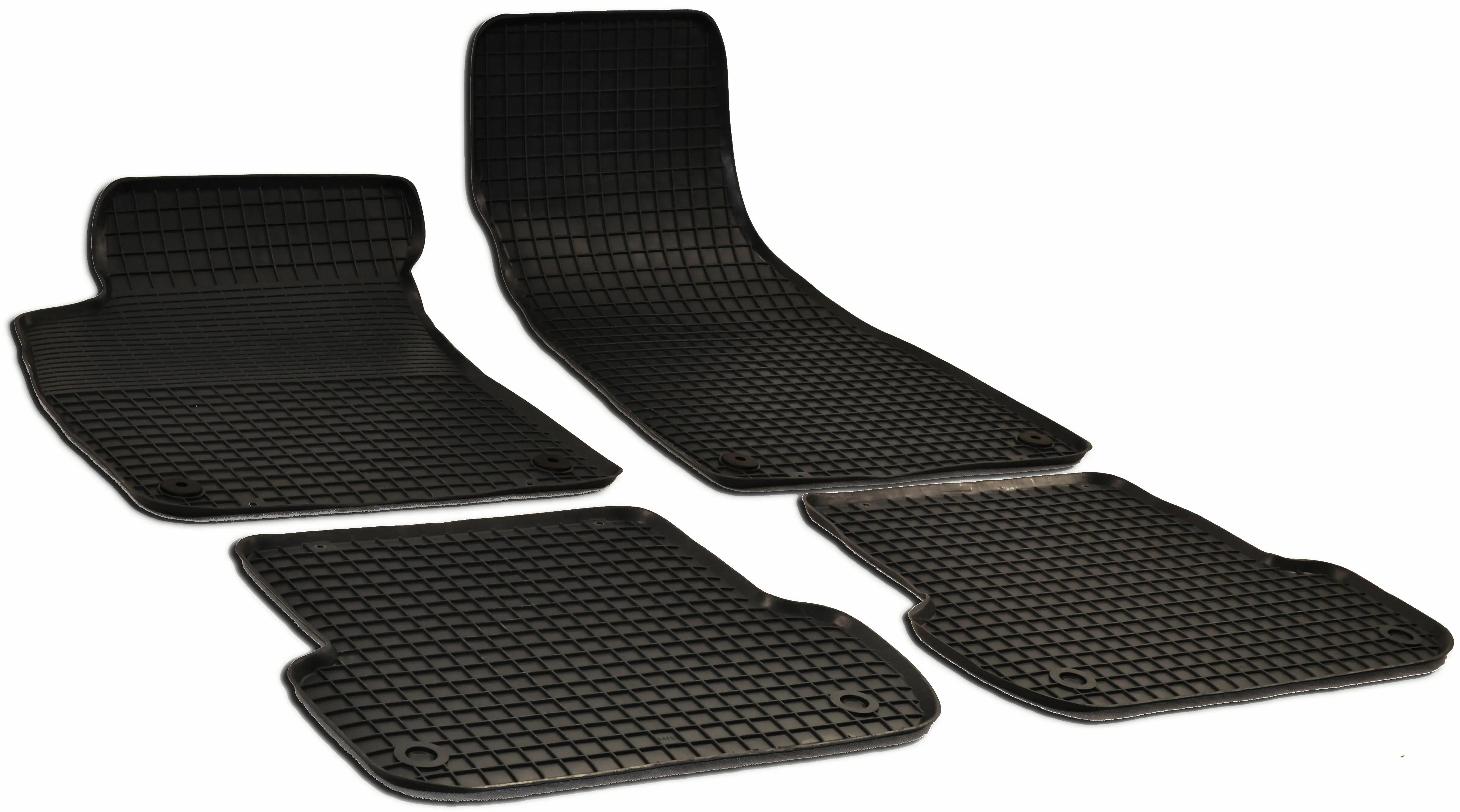 Walser Passform Fußmatten Gummi RubberLine für Audi A4 02/2000-12/2009 4-teilig