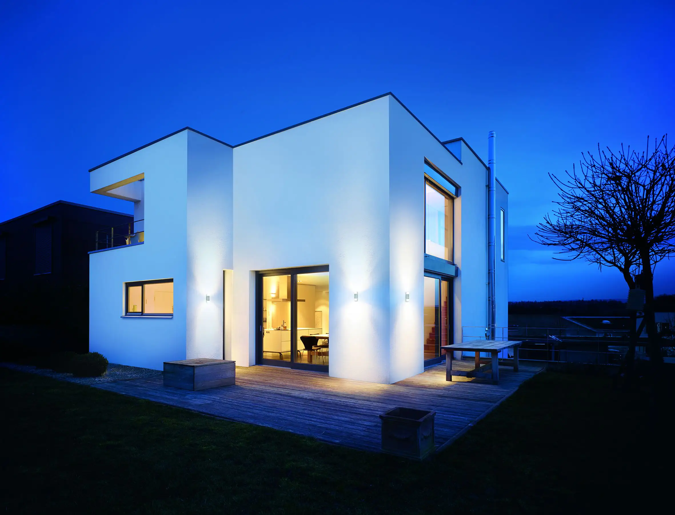 Steinel Außenleuchte L 910 S Silber Up- & Downlight mit Sensor 5 m