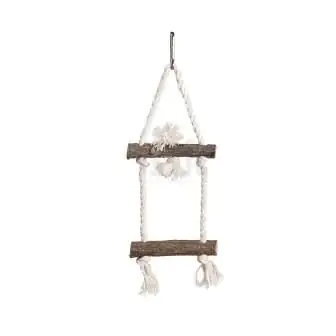Ollesch Vogelspielzeug Schaukel Holz 37 cm natur