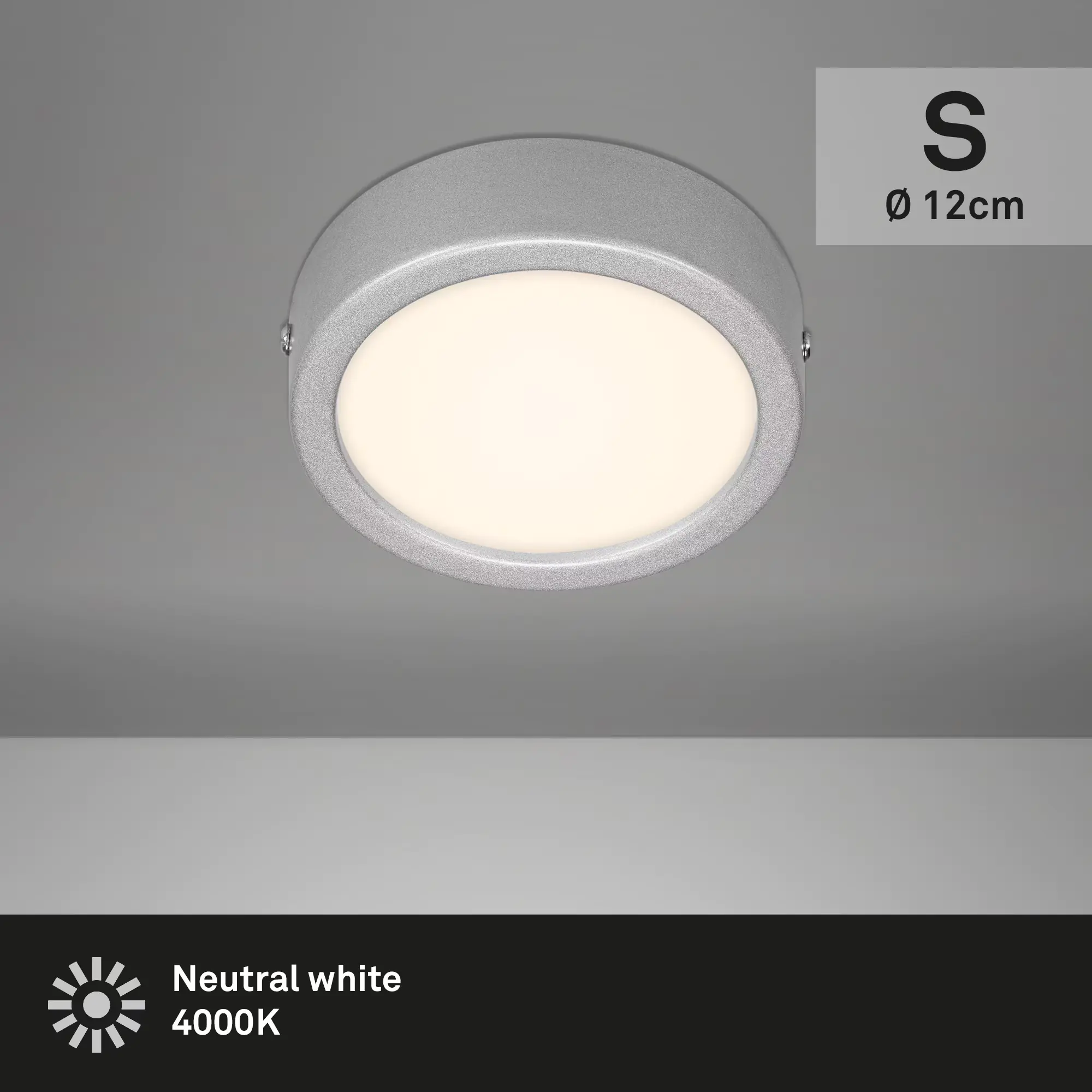 Di-Ka LED Aufbauleuchte Fire Ø 12 cm 7W, neutralweiß