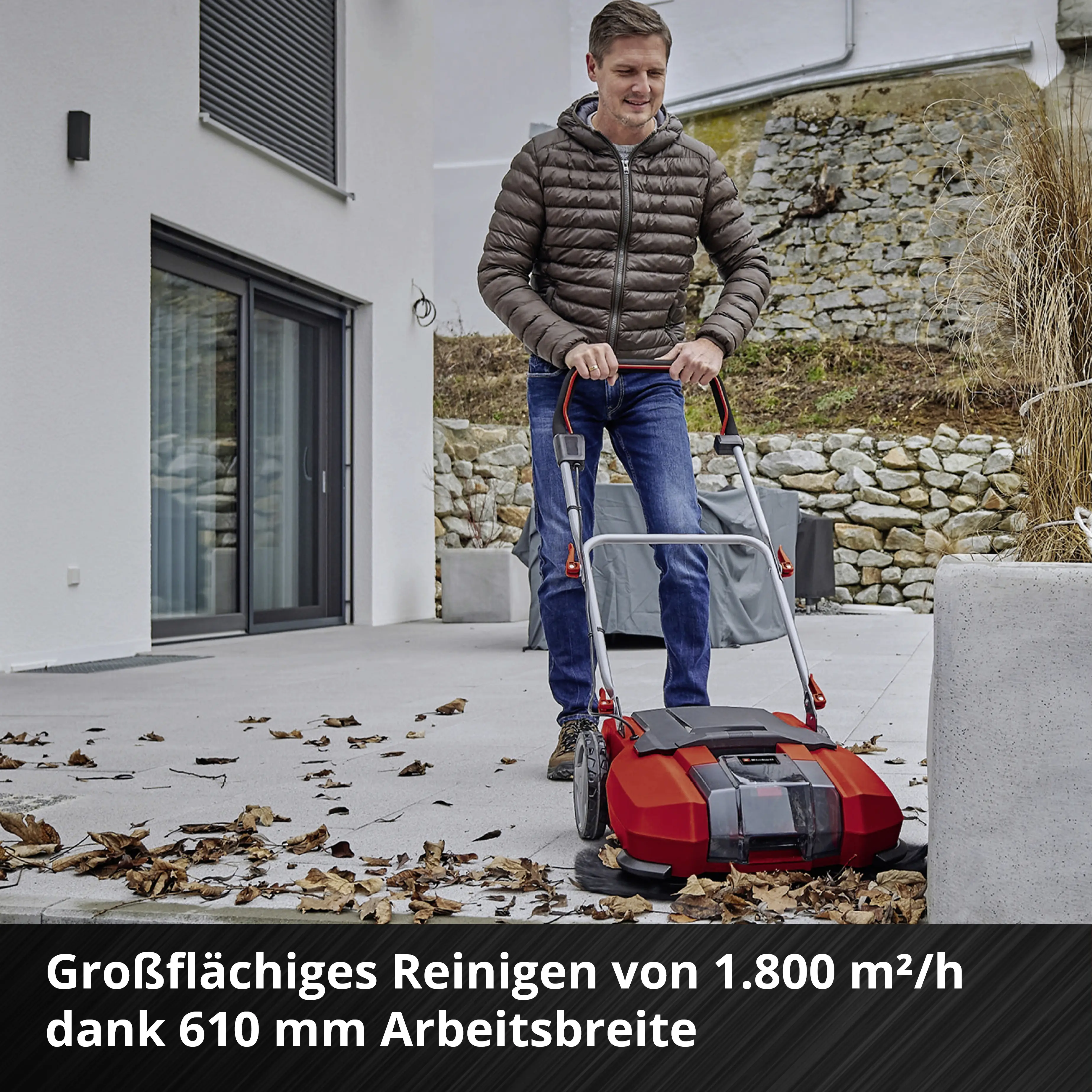 Einhell Expert Akku Kehrmaschine TE-SW 18/610 Li Solo 18 V