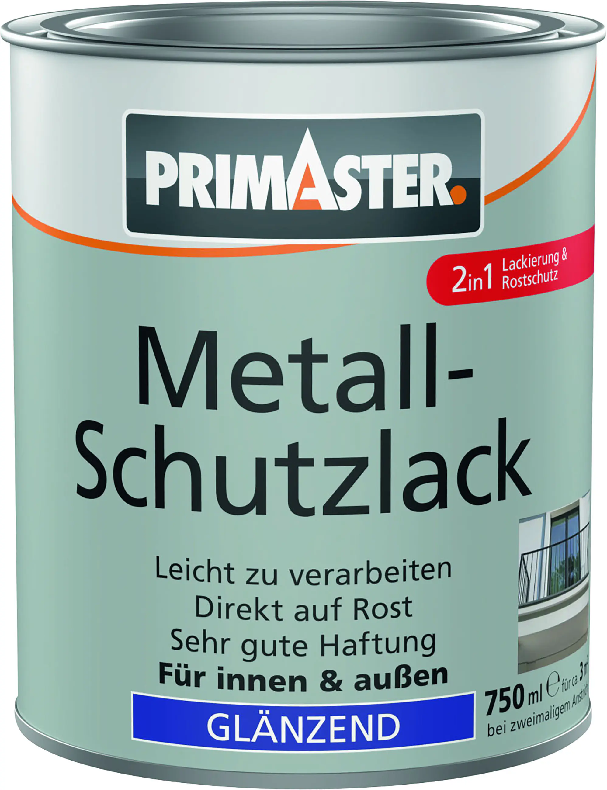 Primaster Metall-Schutzlack silber hochglänzend 750 ml