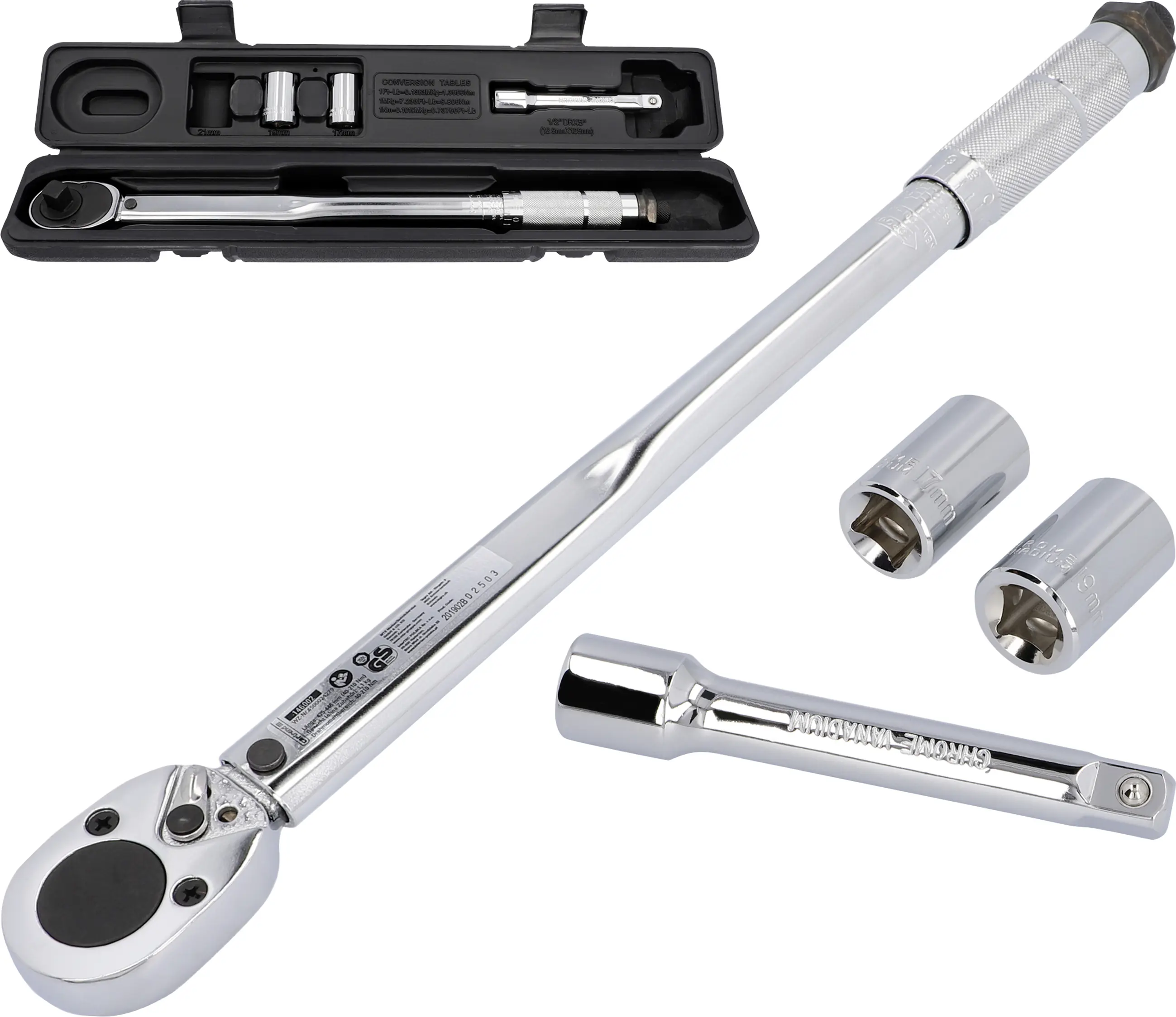 Cartrend Drehmomentschlüssel 12,7 mm (1/2"), 40-210 Nm