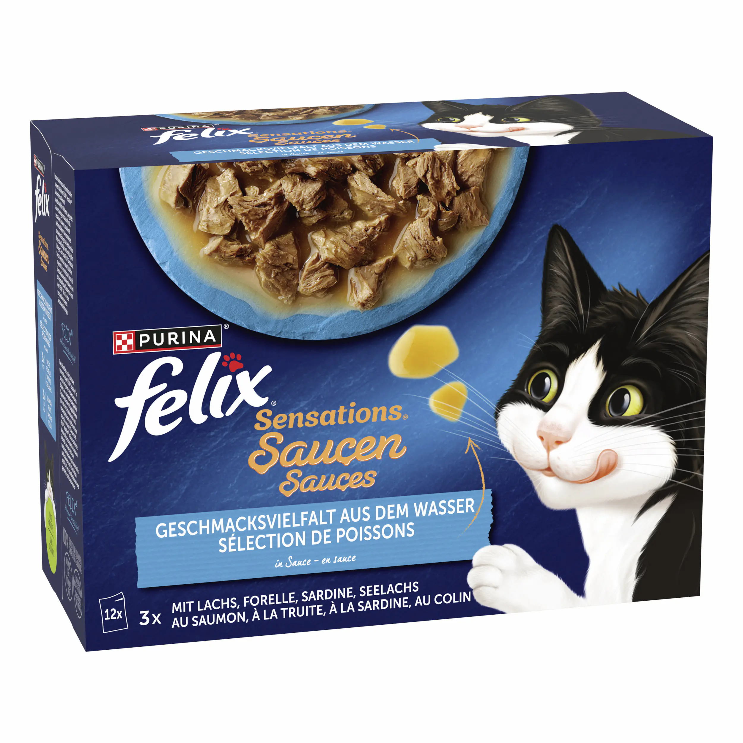 Felix Sensations Saucen Geschmacksvielfalt aus dem Wasser 12 x 85g