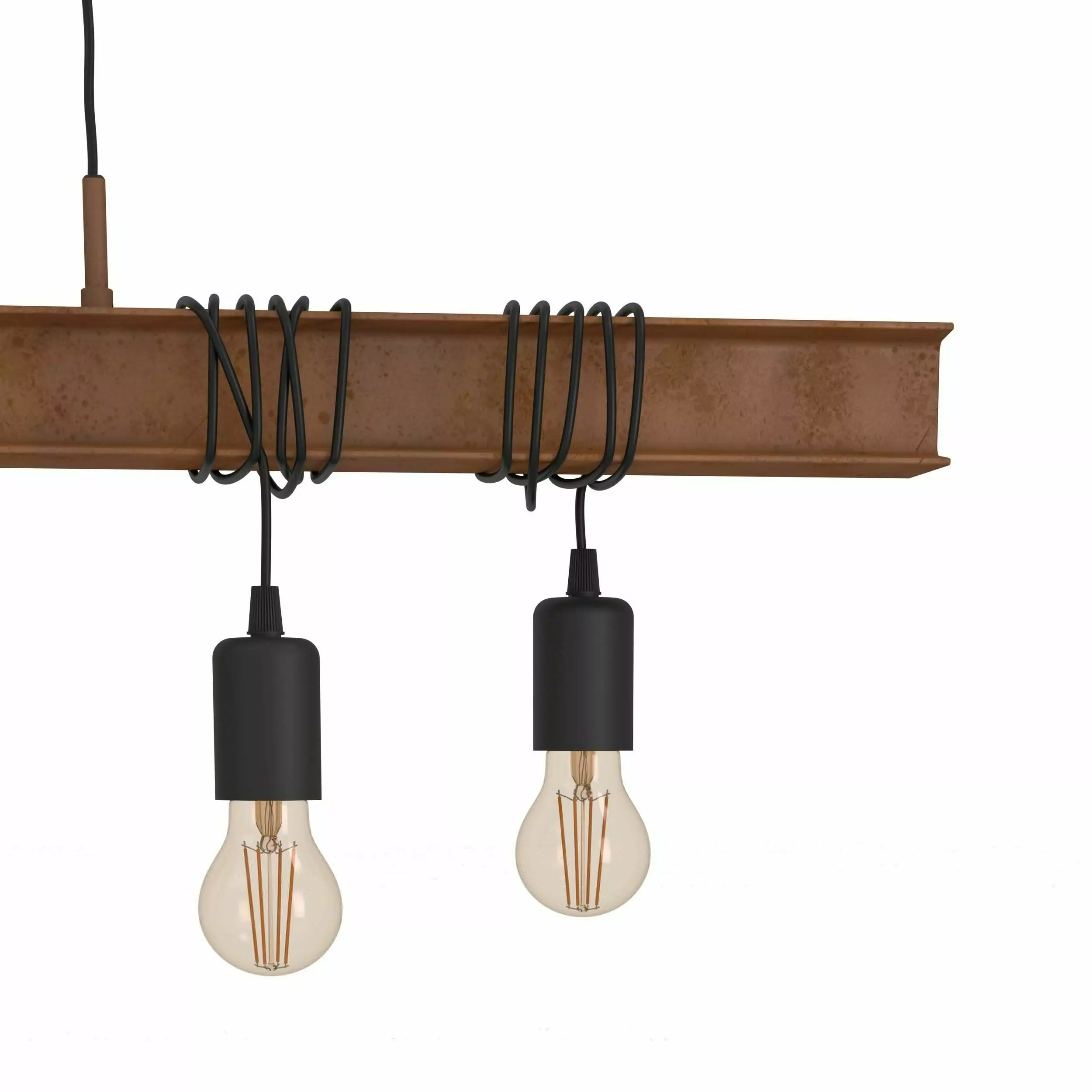 Eglo Pendelleuchte Townshend 4 antik-braun 100,5 x 7 cm E27, max. 60 W