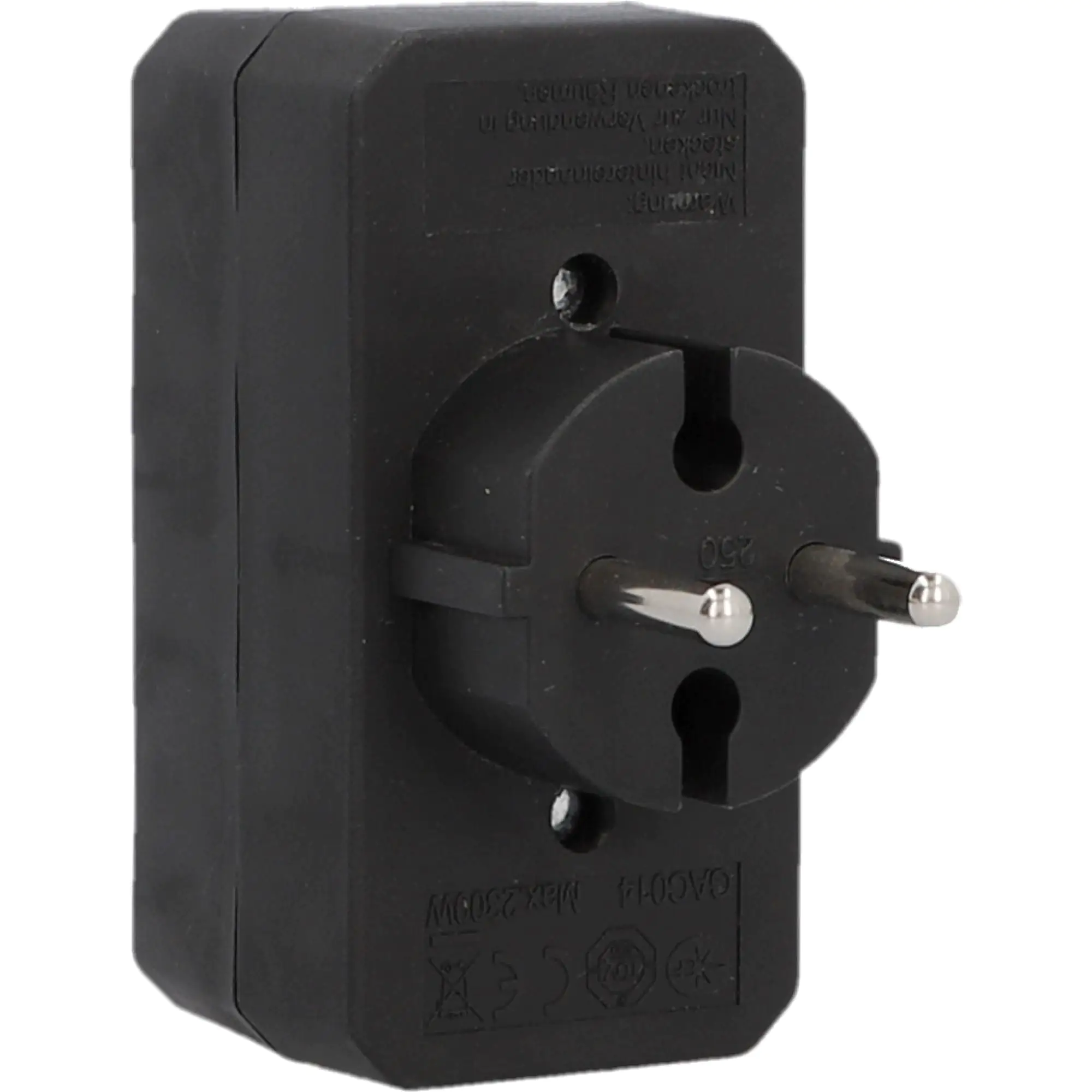 Euro-Adapter 4-fach schwarz