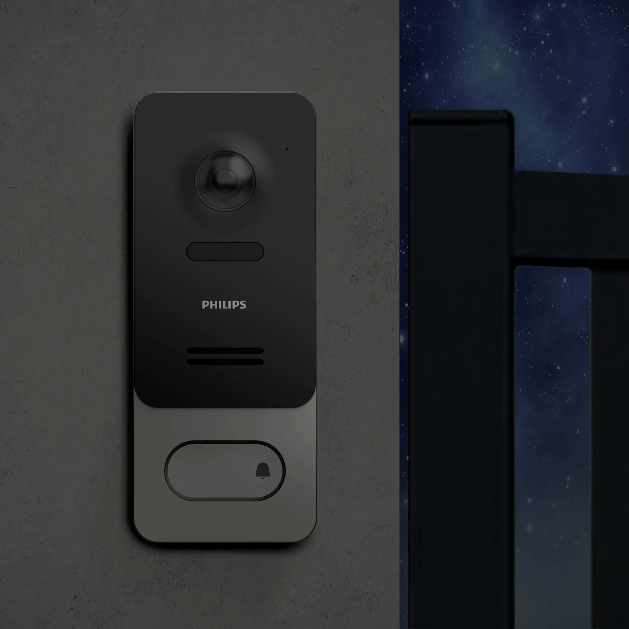 Philips Türsprechanlage WelcomeEye Wireless Video-Türsprechanlage, 7 Zoll Touchscreen