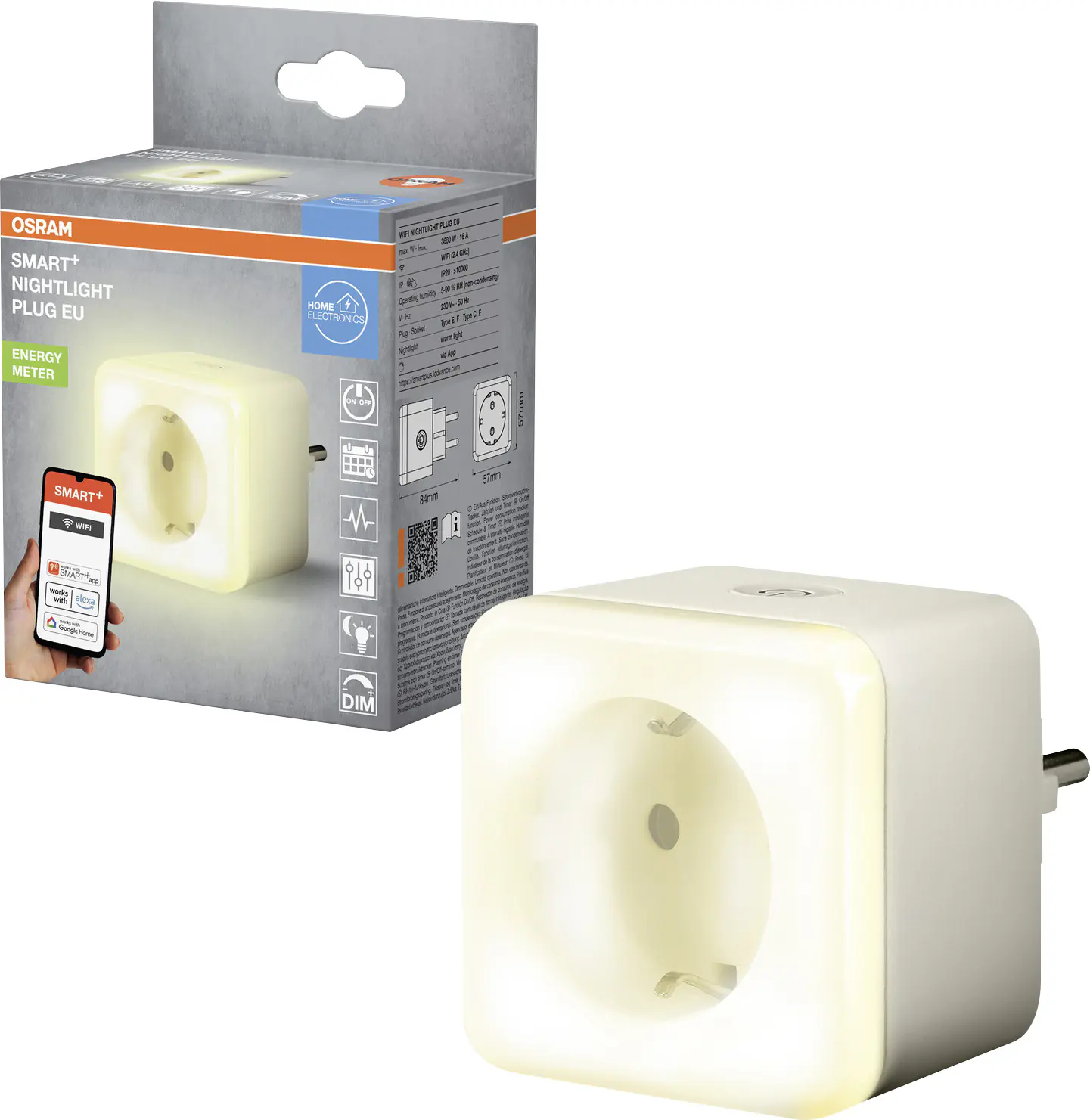 Osram Nachtlicht SMART+ WiFi Plug EU Weiß