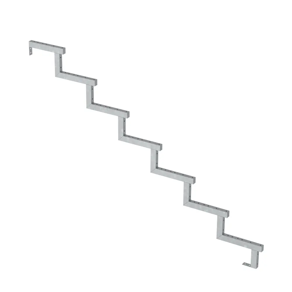 Plus Außentreppe Kiefer/Feuerverzinkt 7 Stufen 120 cm breit