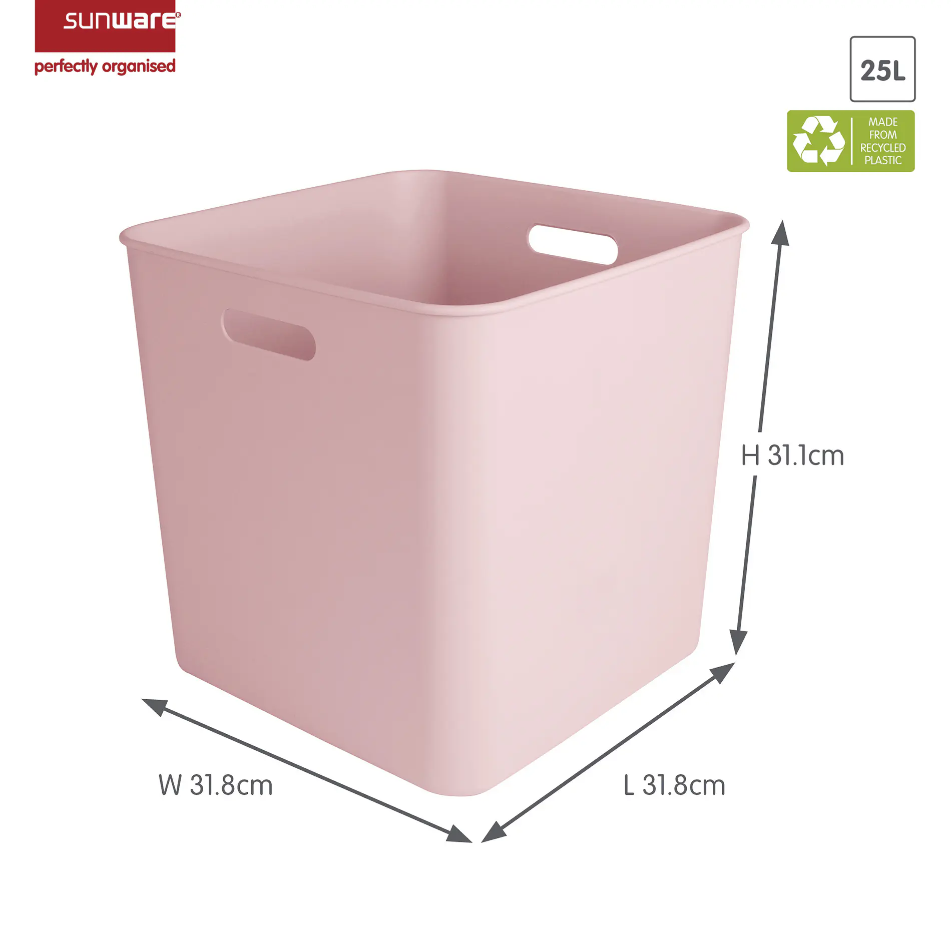 Sunware Sigma home cube box 25L rosa
