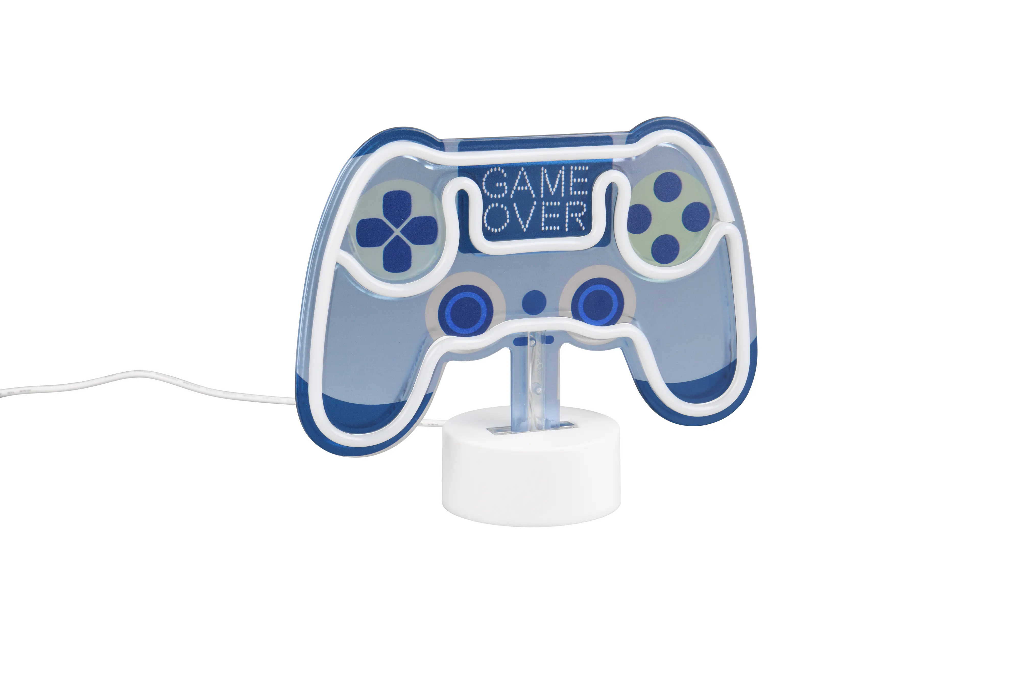 Reality LED Wandleuchte Game Over Controller 23 x 18 cm warmweiß weiß
