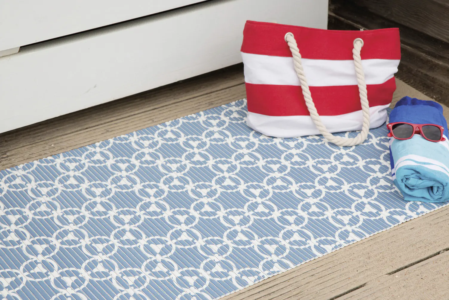 d-c-floor® Universalmatte Floor Comfort Amera 65 x 200 cm, blau