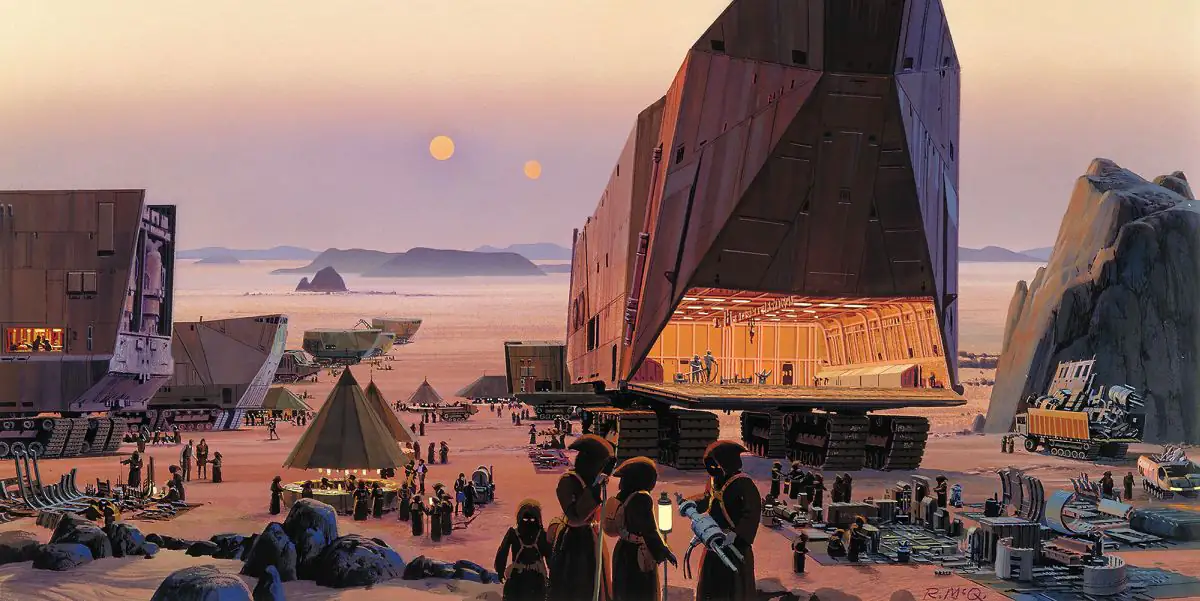 Komar Vlies Fototapete Star Wars Classic Java Markt 500 x 250 cm 