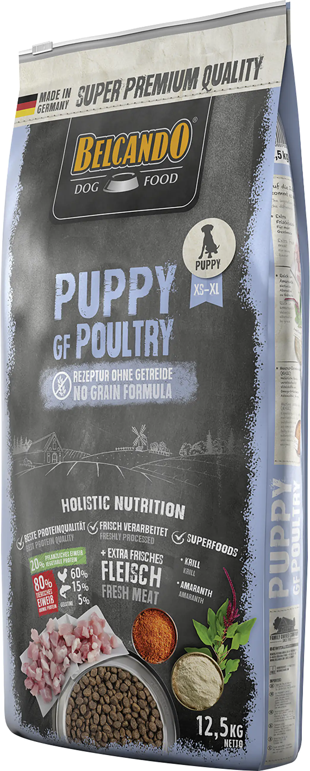 Belcando GF Poultry Hundetrockenfutter Junior 12,5 kg Geflügel 